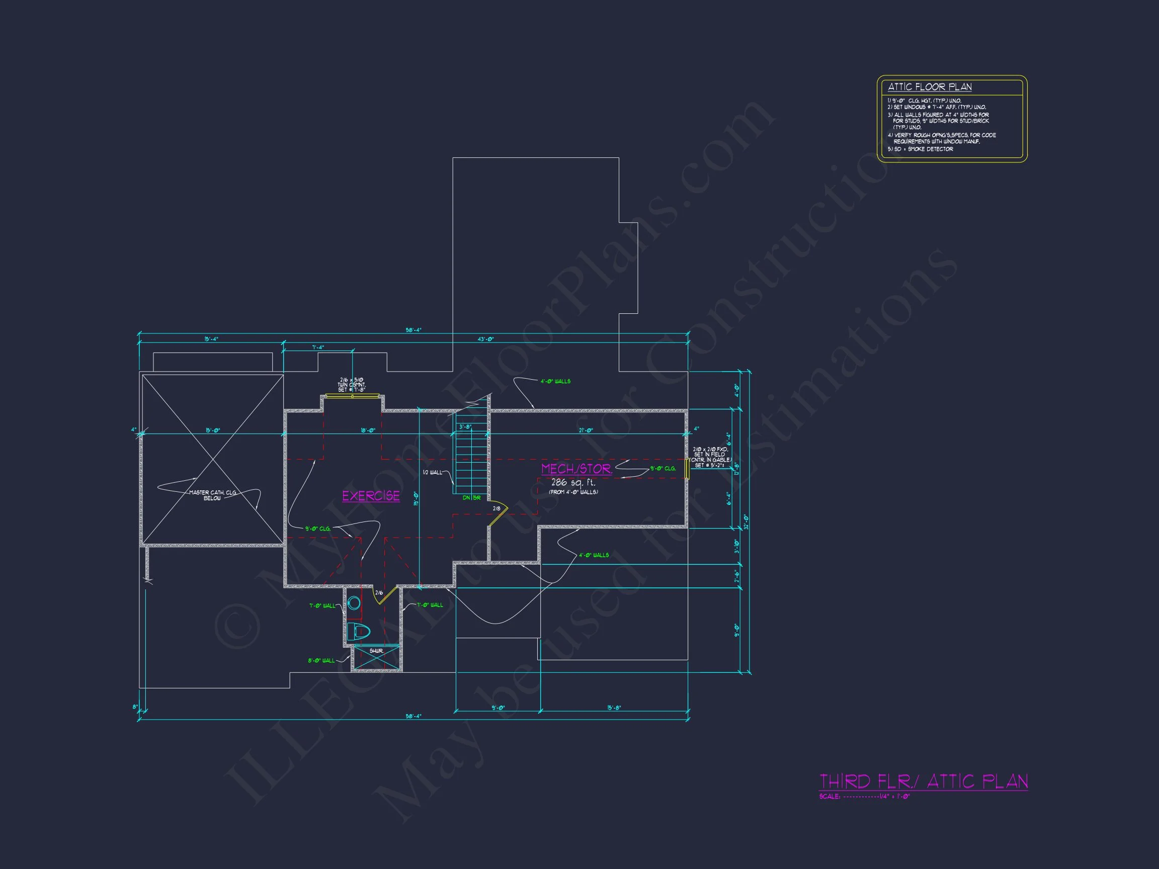 18-1476 HOUSE PLAN - Modern Farmhouse House Plan - 2.5 Stories with 4 Bedrooms 15 Modern Farmhouse house Plan - 2.5 Stories with 4 Bedrooms