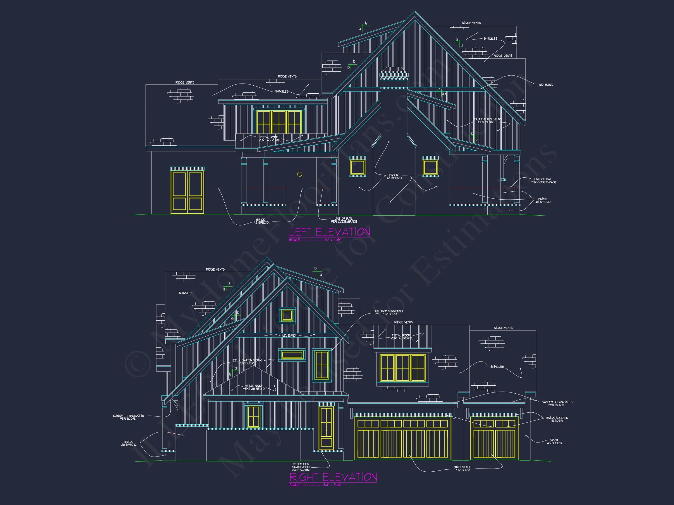 18-1476 HOUSE PLAN - Modern Farmhouse House Plan - 2.5 Stories with 4 Bedrooms 9 Modern Farmhouse house Plan - 2.5 Stories with 4 Bedrooms
