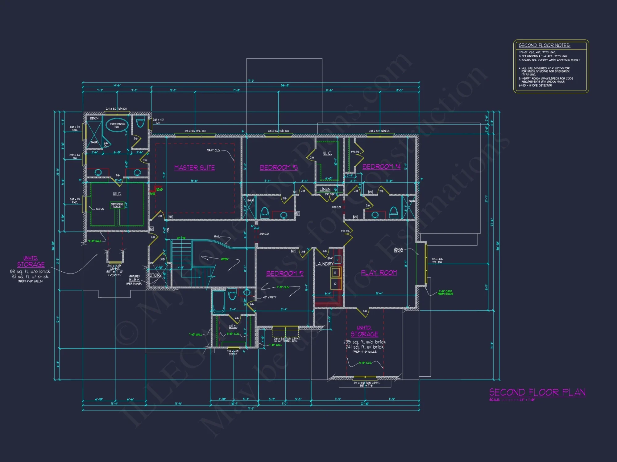 Spacious Luxury House Plan with CAD Architecture and Designs