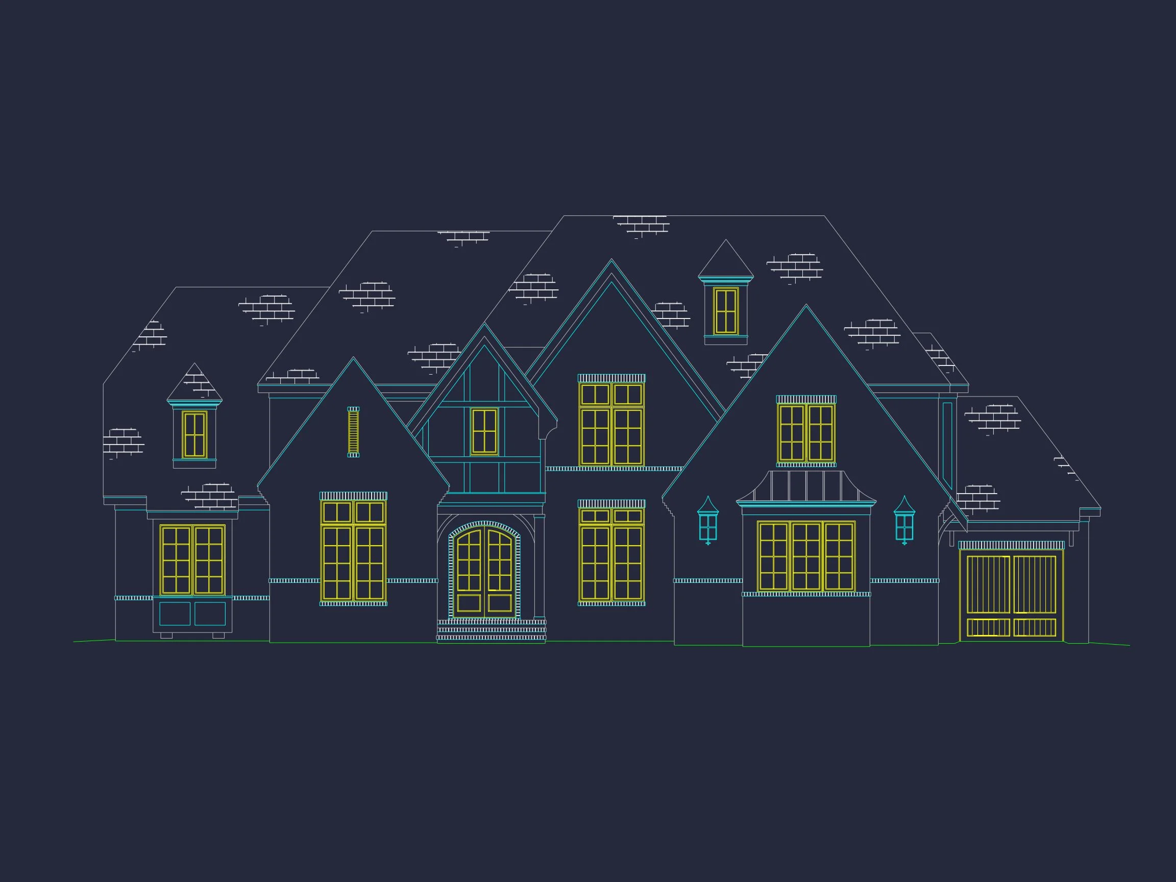 18-1253 HOUSE PLAN - Spacious Luxury House Plan with CAD Architecture and Designs 35 Spacious Luxury house Plan with CAD Architecture and Designs