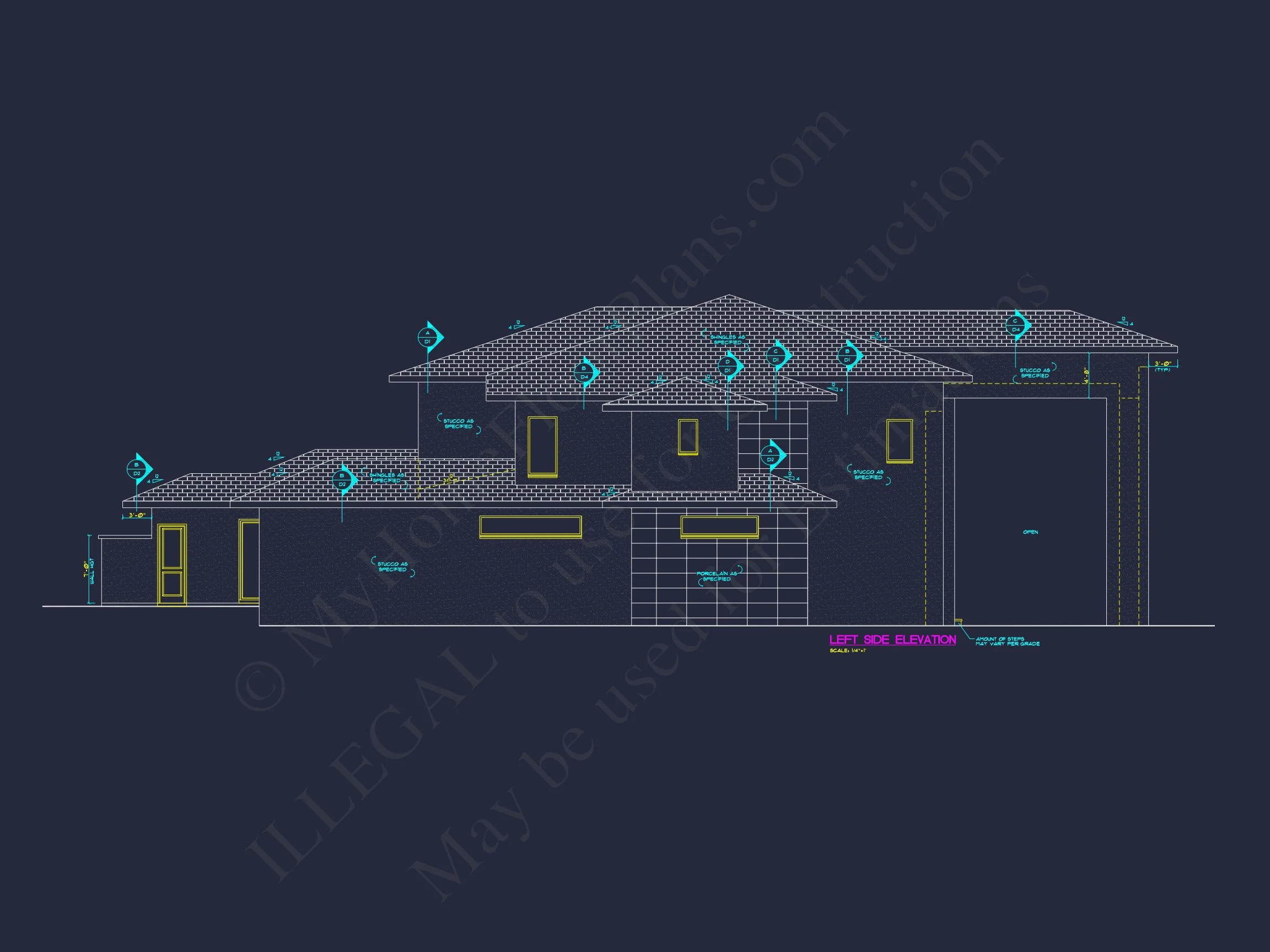18-1199 HOUSE PLAN - Luxury House Plan with Detailed CAD Floor Designs and Architecture 3 Luxury house Plan with Detailed CAD Floor Designs and Architecture