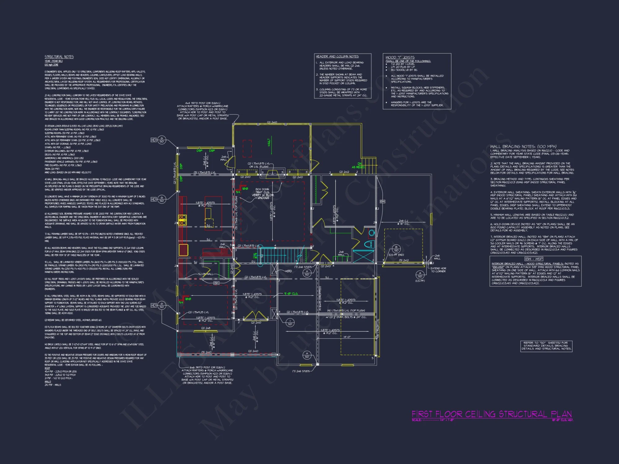 3-Story house Plan with 5 Bedrooms, CAD Blueprints & Designs