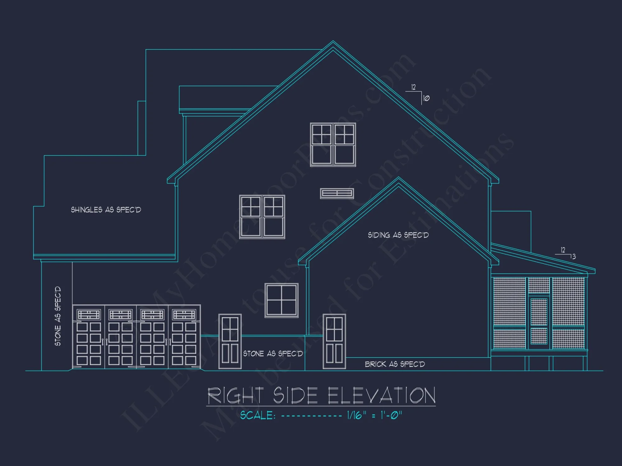 Stunning house Floor Plan with Blueprint & CAD Designs