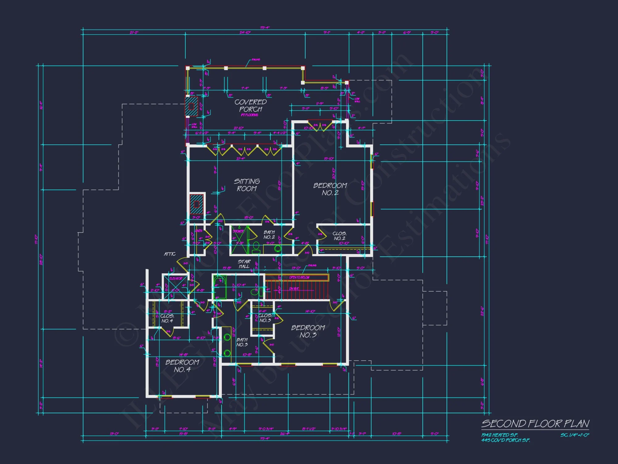 Spacious house Plan with Stunning Floor Plan, CAD Blueprint & Designs