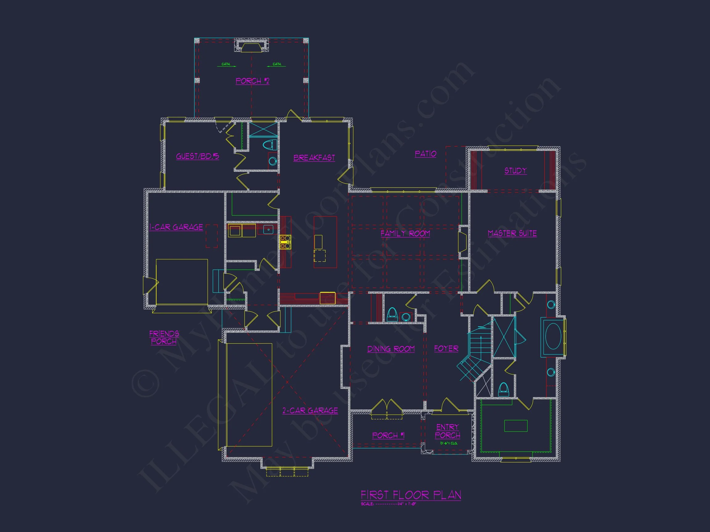 17-1824 HOUSE PLAN - Elegant House Plan with Spacious Floor Plan & CAD Designs 4 Elegant house Plan with Spacious Floor Plan & CAD Designs
