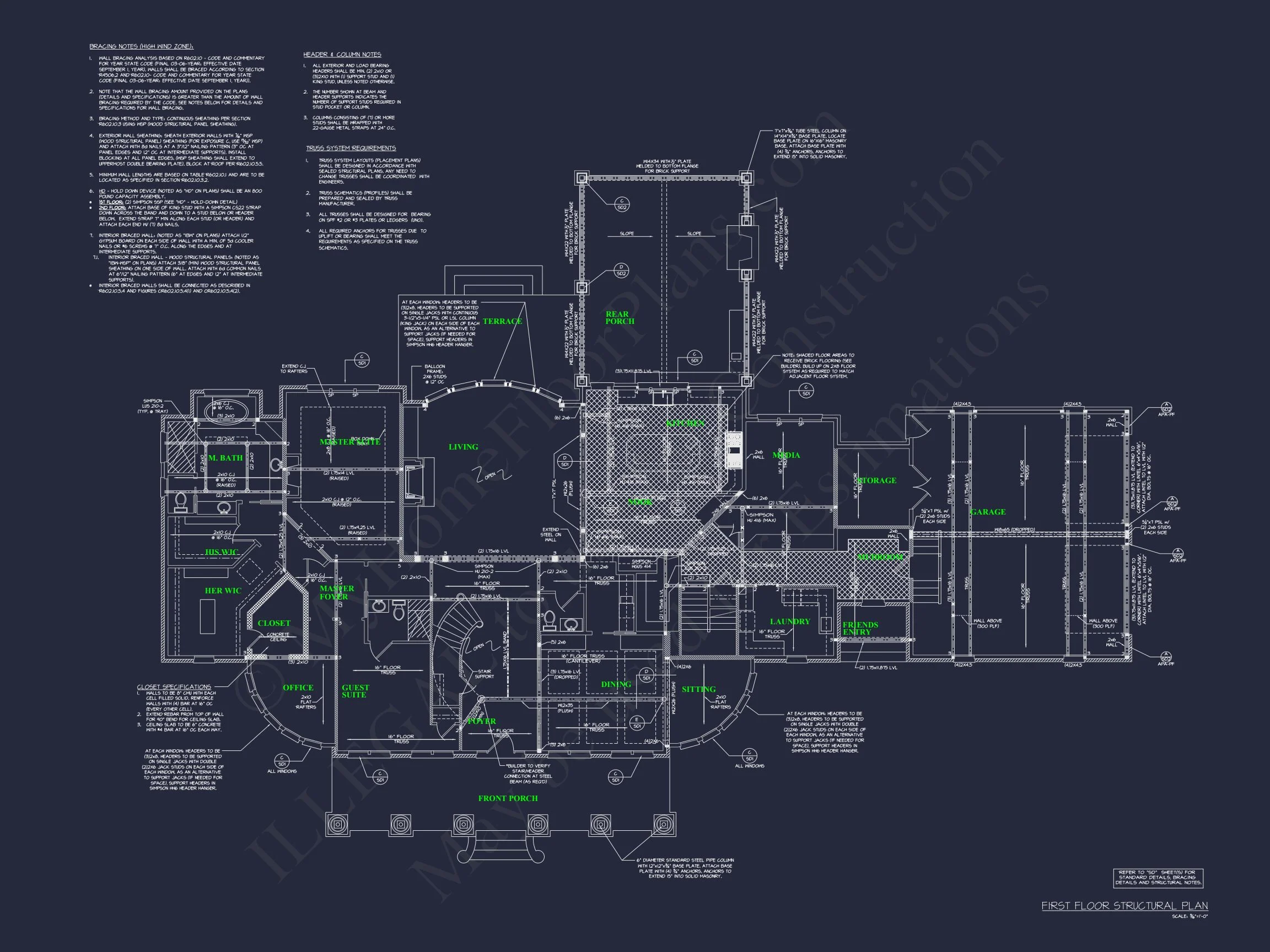 17-1721 HOUSE PLAN - Elegant House Plan with Full Blueprint, CAD, & Designs 16 Elegant house Plan with Full Blueprint, CAD, & Designs