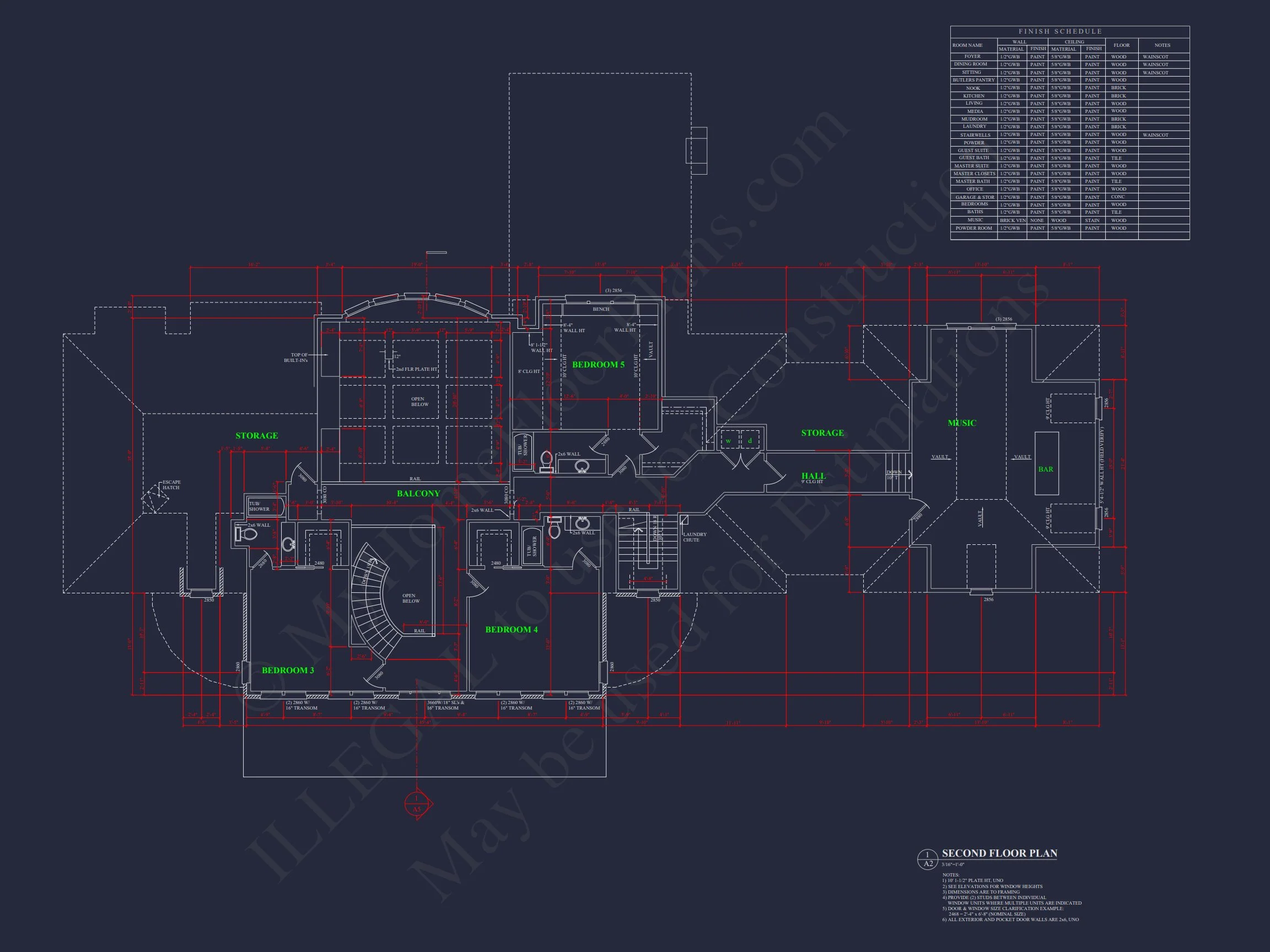 17-1721 HOUSE PLAN - Elegant House Plan with Full Blueprint, CAD, & Designs 10 Elegant house Plan with Full Blueprint, CAD, & Designs