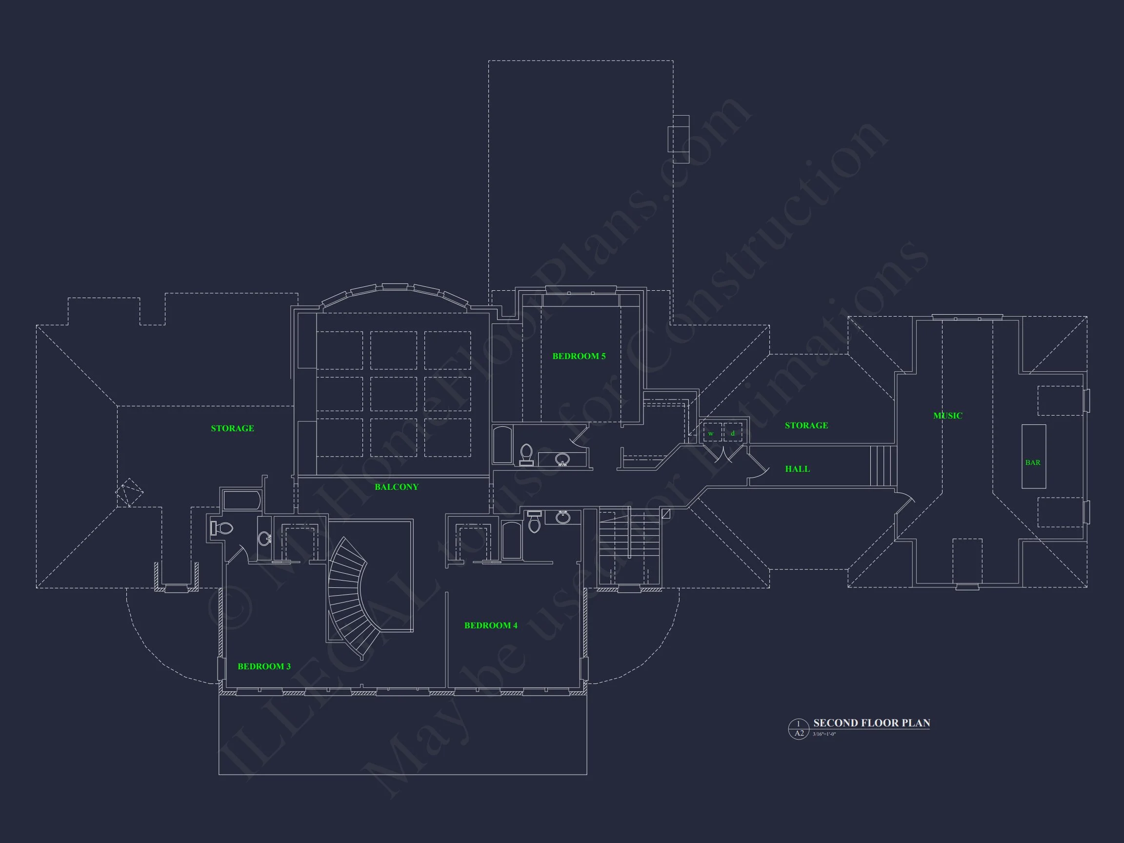 17-1721 HOUSE PLAN - Elegant House Plan with Full Blueprint, CAD, & Designs 8 Elegant house Plan with Full Blueprint, CAD, & Designs