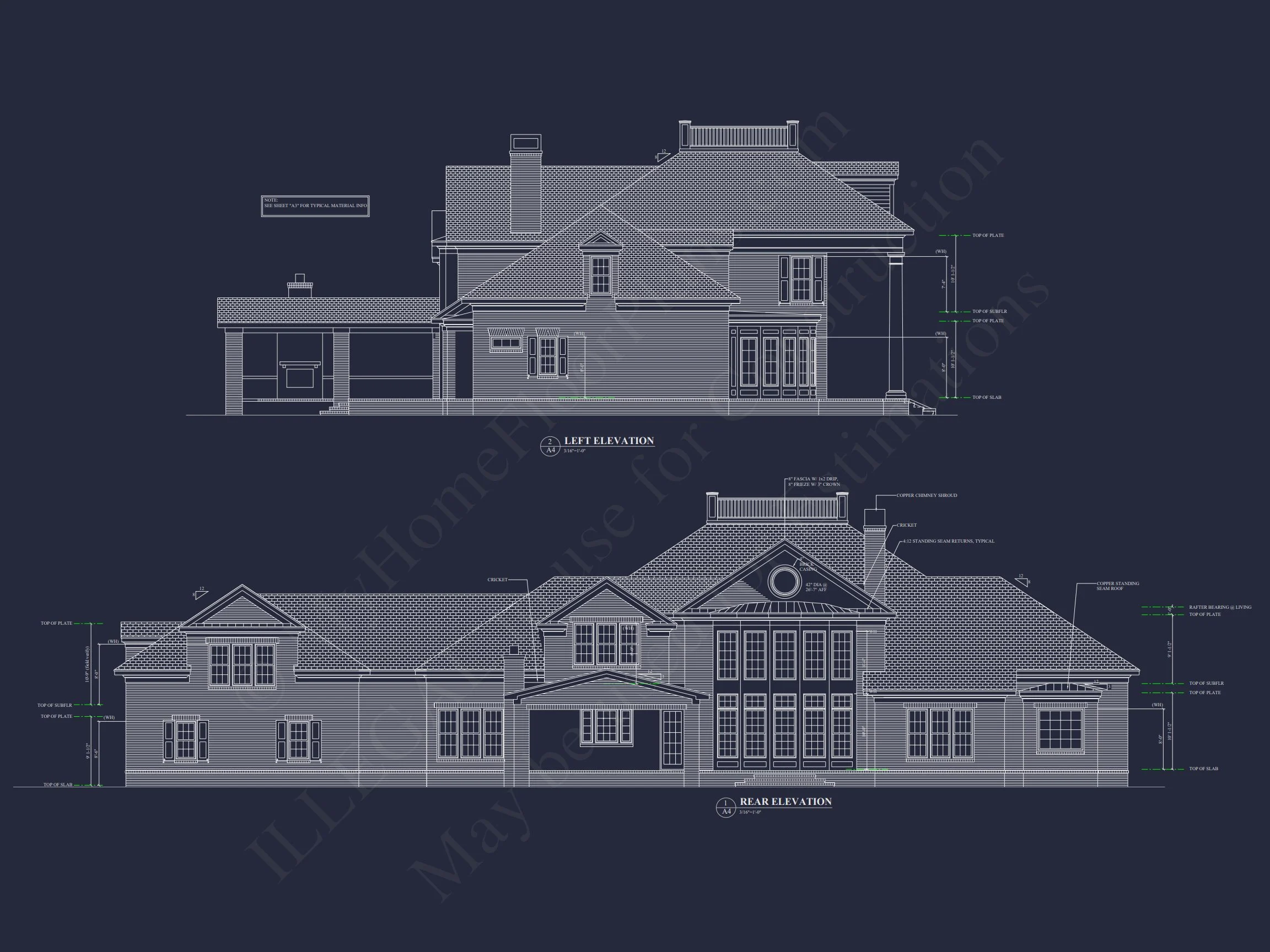 17-1721 HOUSE PLAN - Elegant House Plan with Full Blueprint, CAD, & Designs 5 Elegant house Plan with Full Blueprint, CAD, & Designs