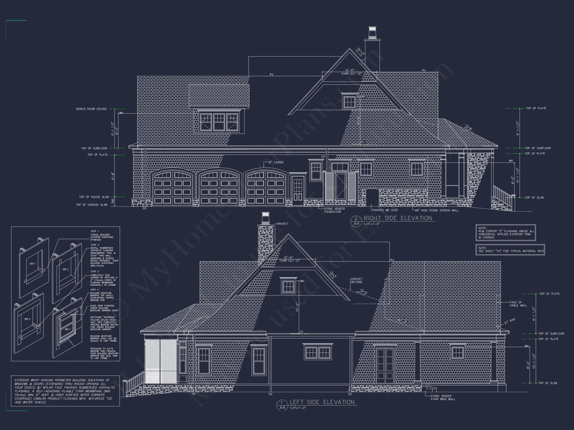 Elegant Shingle Style house Plan with 5 Beds and CAD Designs