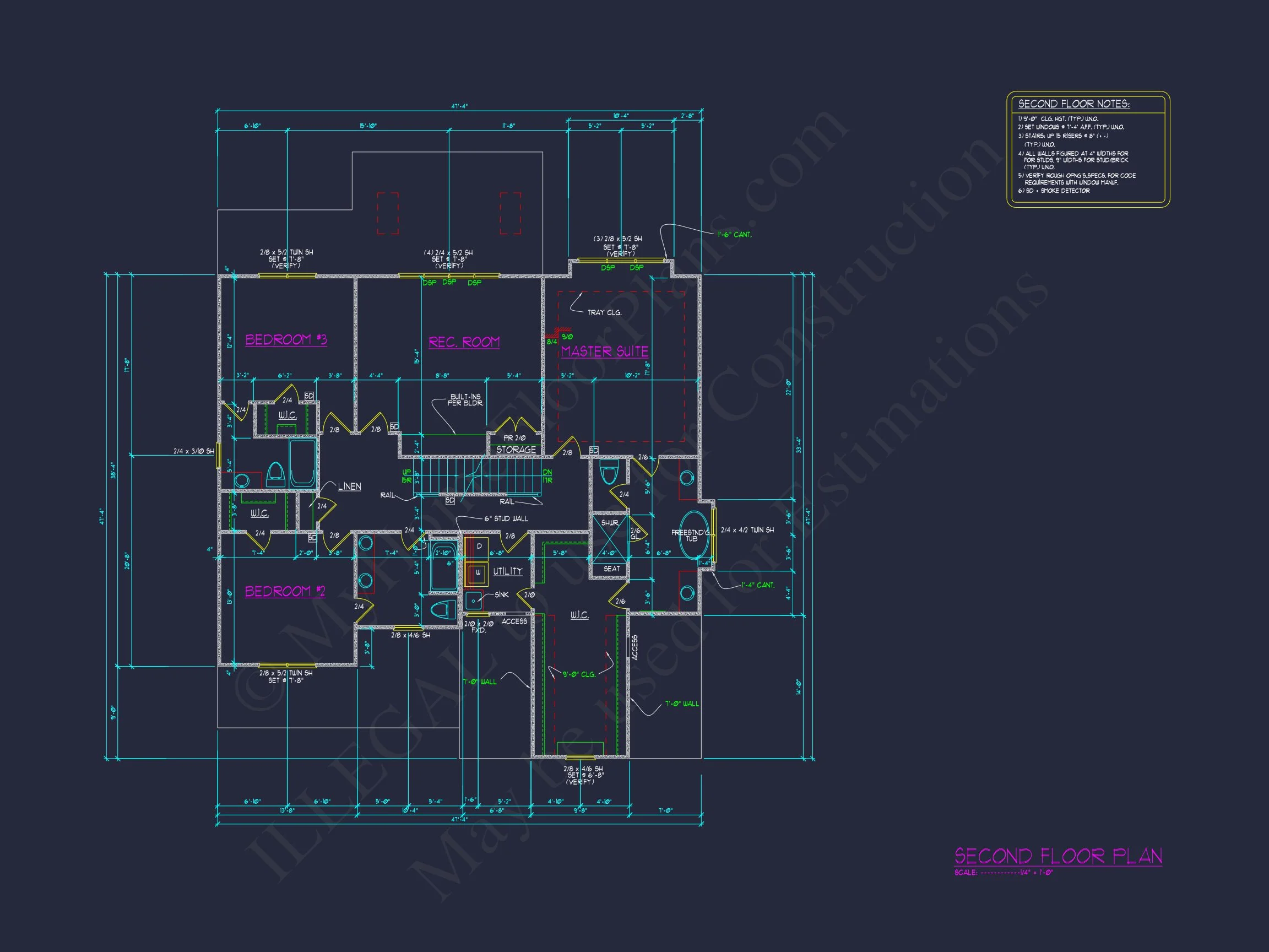 17-1474 HOUSE PLAN - Beautiful 2-Story House Floor Plan with 5 Bedrooms and CAD Designs 36 Beautiful 2-Story house Floor Plan with 5 Bedrooms and CAD Designs