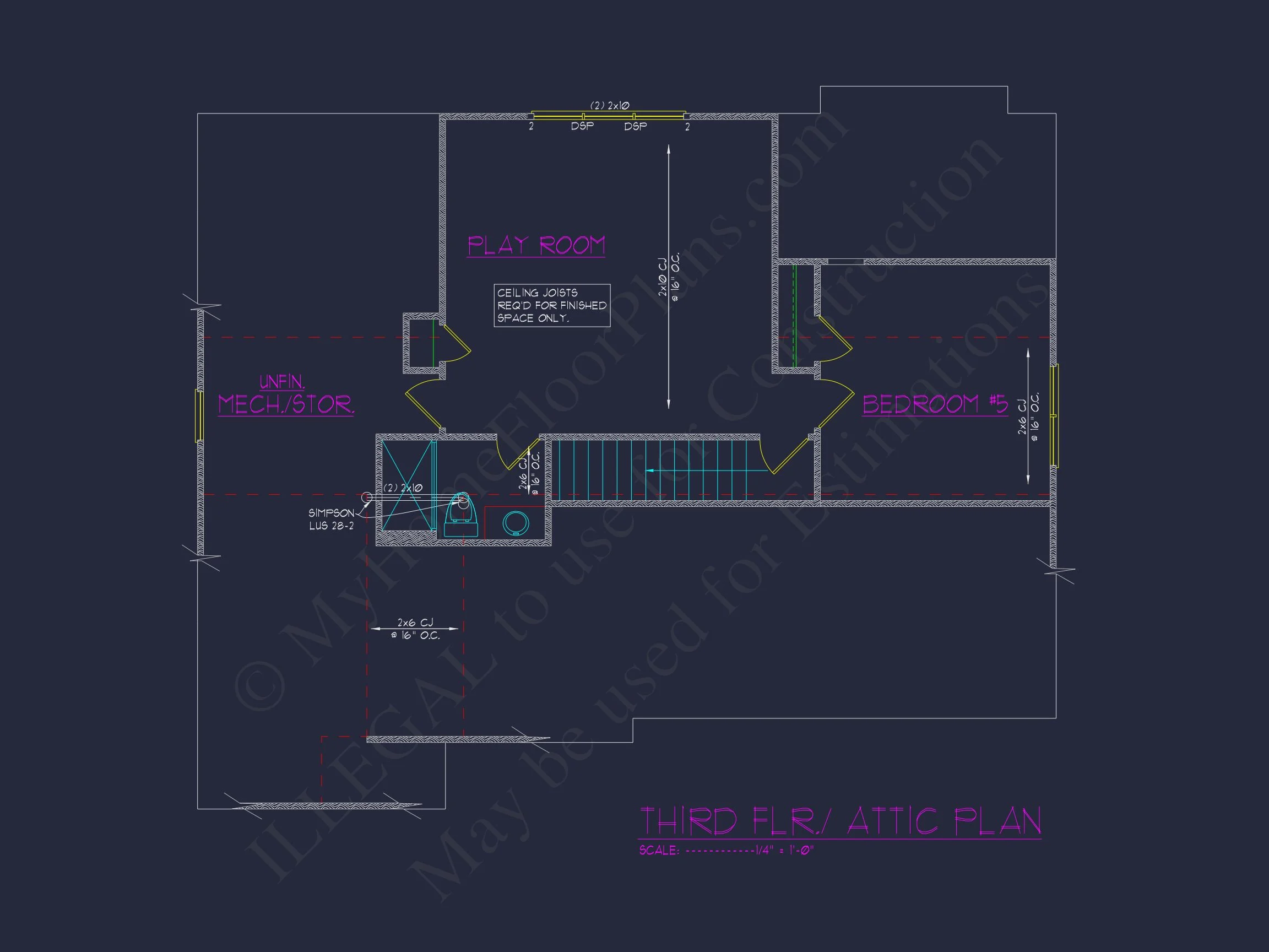 17-1474 HOUSE PLAN - Beautiful 2-Story House Floor Plan with 5 Bedrooms and CAD Designs 34 Beautiful 2-Story house Floor Plan with 5 Bedrooms and CAD Designs