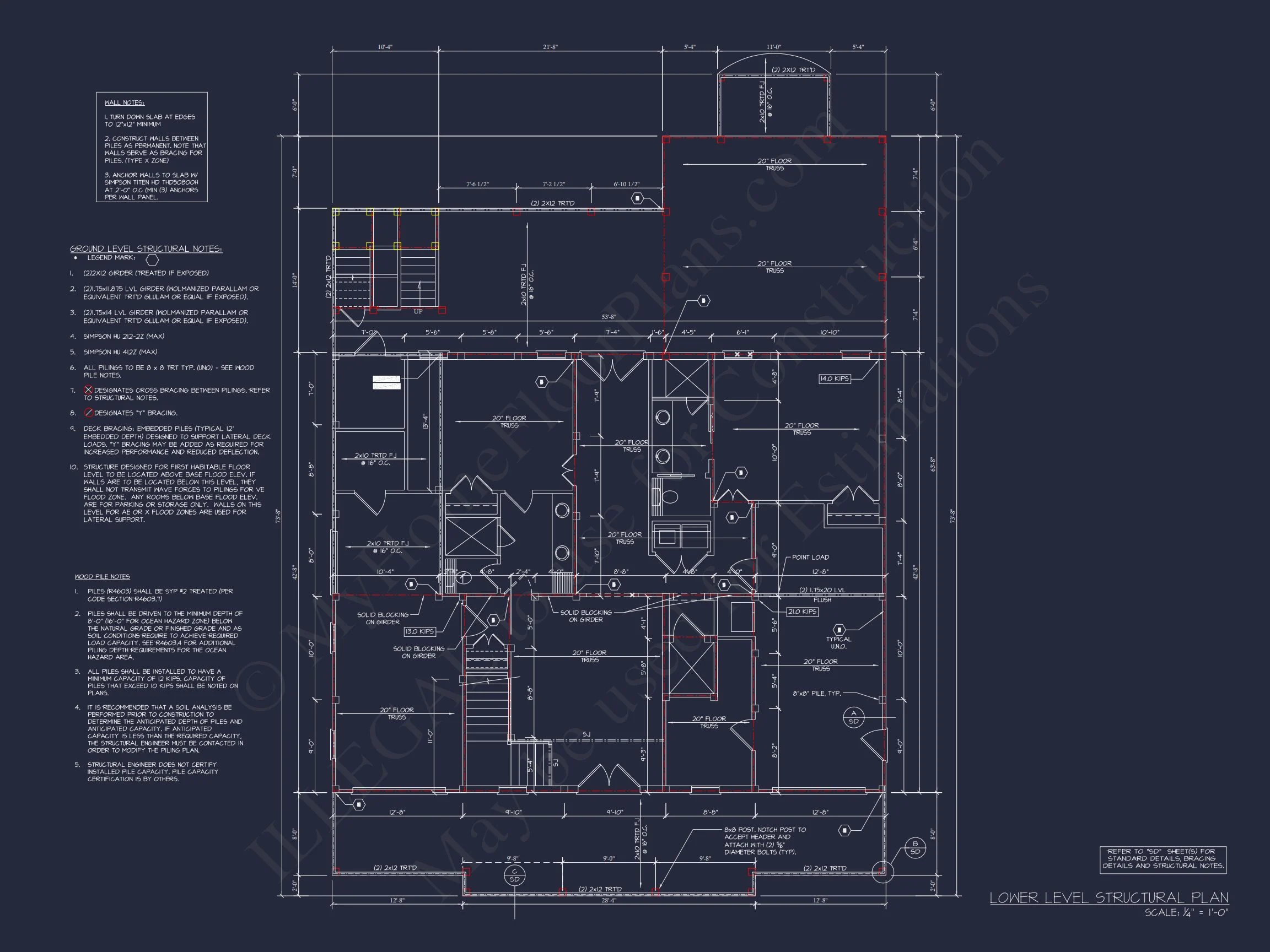 17-1247 HOUSE PLAN - Beach House Plan with CAD Design & Stunning Architecture 9 Beach house Plan with CAD Design & Stunning Architecture