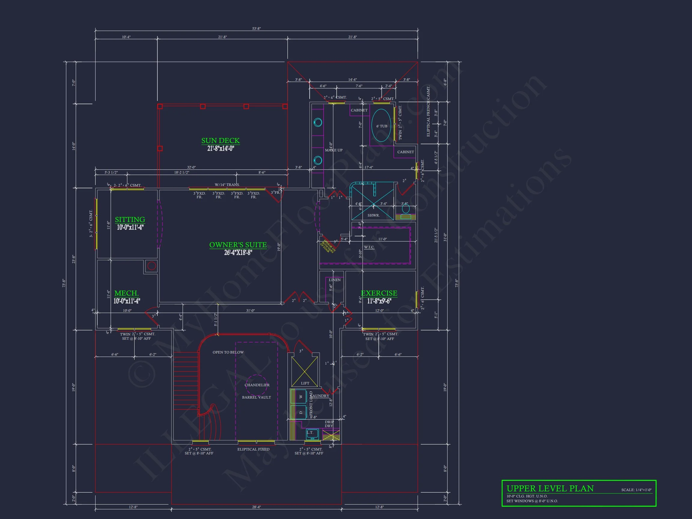 17-1247 HOUSE PLAN - Beach House Plan with CAD Design & Stunning Architecture 8 Beach house Plan with CAD Design & Stunning Architecture