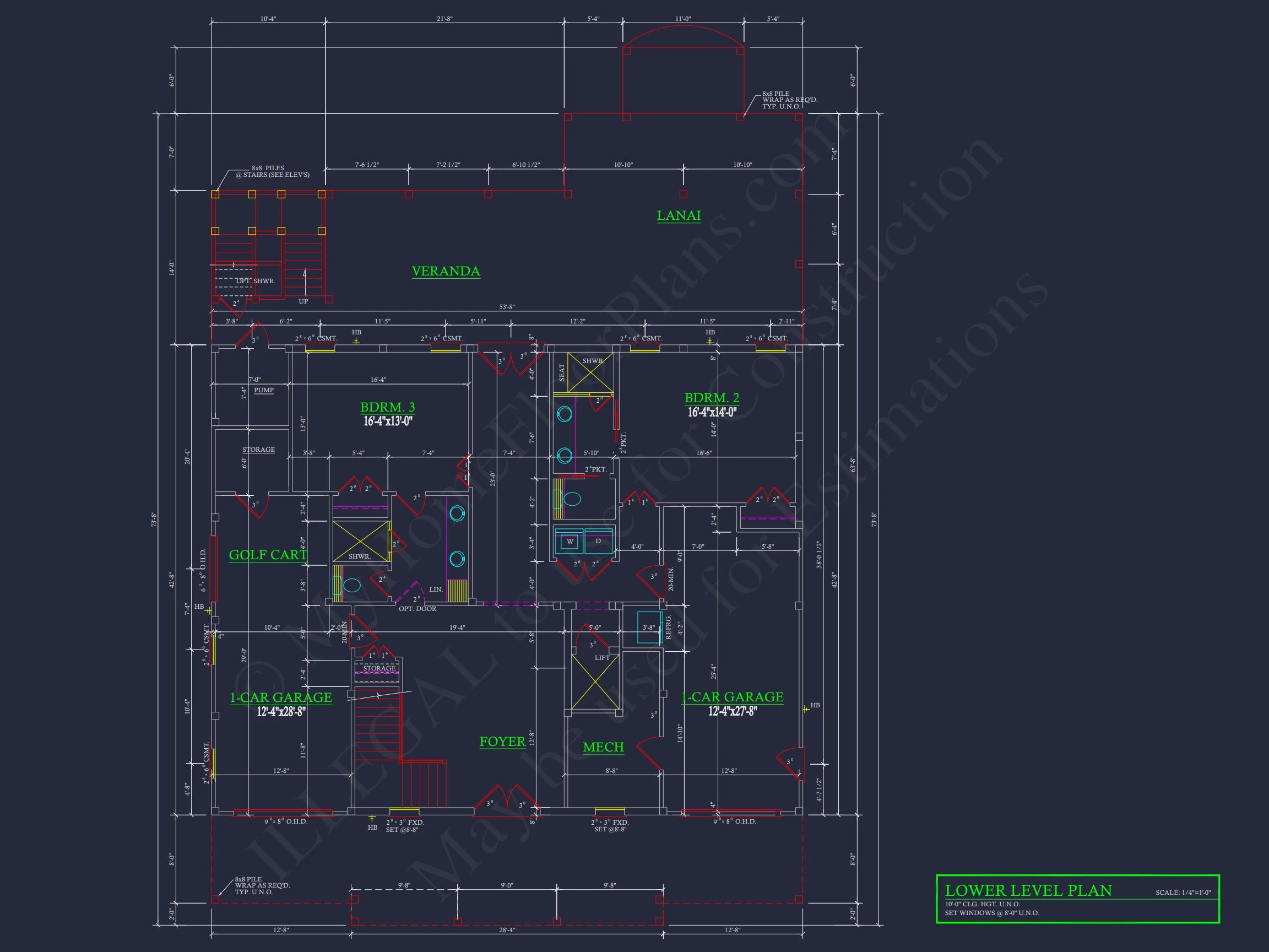 17-1247 HOUSE PLAN - Beach House Plan with CAD Design & Stunning Architecture 6 Beach house Plan with CAD Design & Stunning Architecture