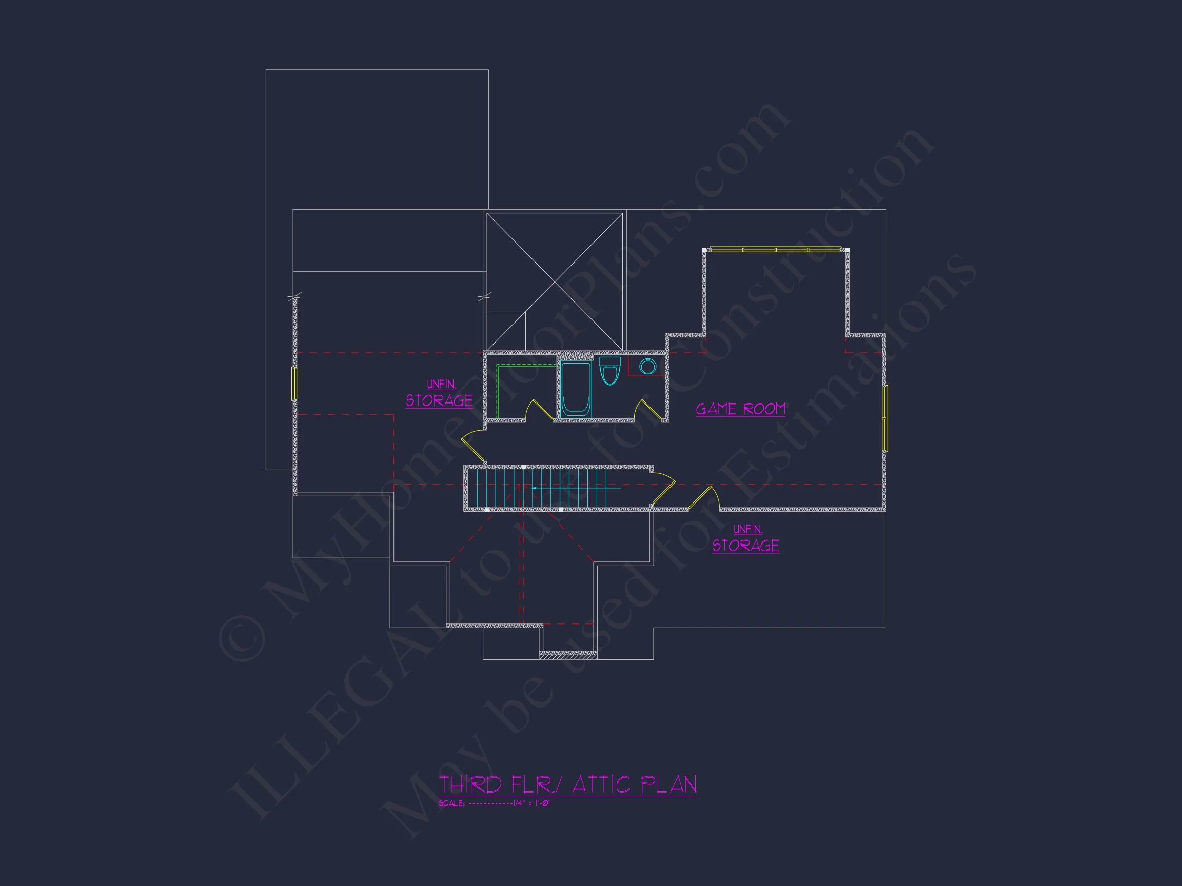 17-1163 HOUSE PLAN - Elegant House Design: 3-Story CAD Floor Plan with Colonial Style 8 Elegant house Design: 3-Story CAD Floor Plan with Colonial Style