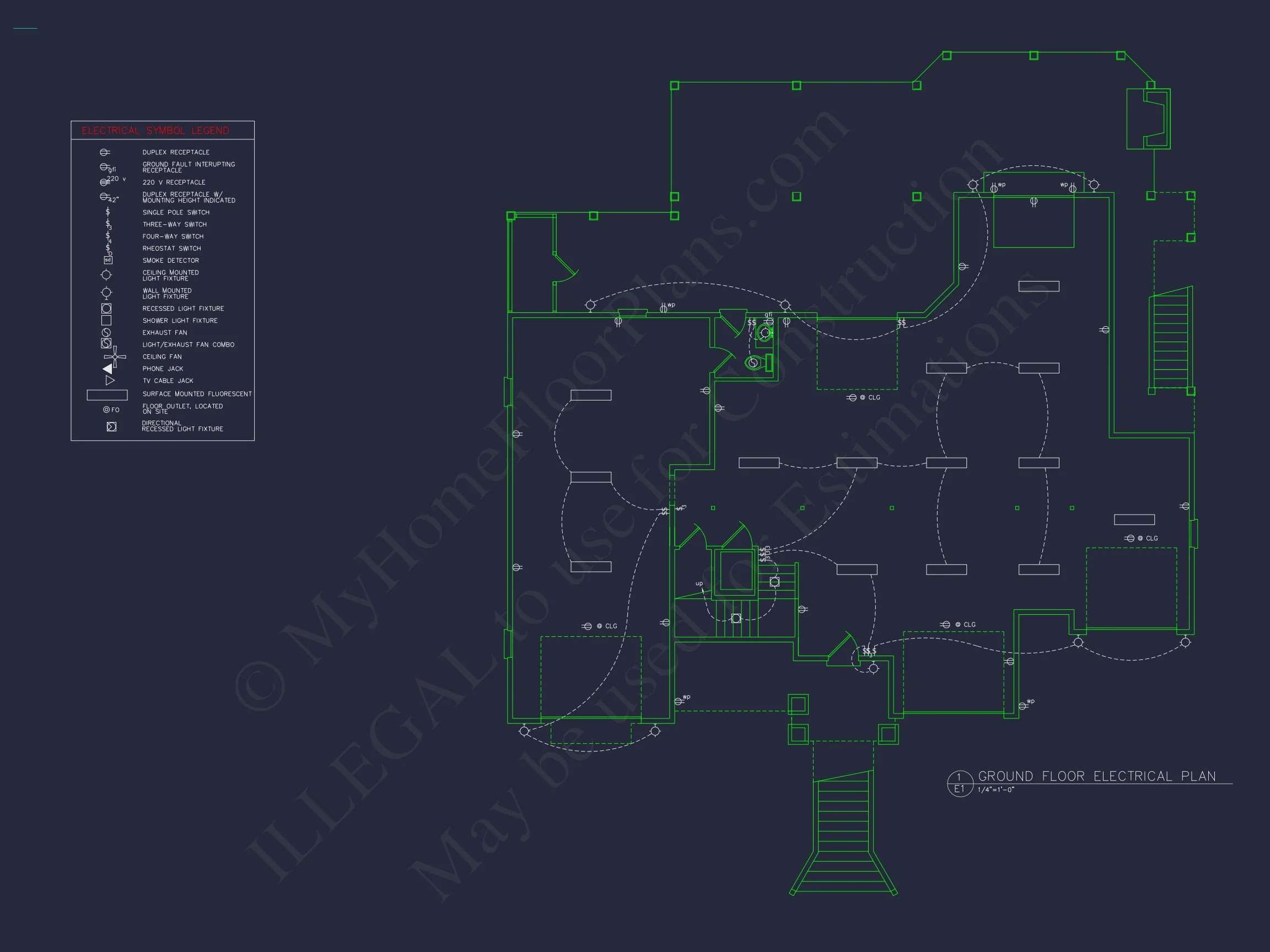 17-1036 HOUSE PLAN - Elegant Beach House Plan: CAD and Blueprint Designs 14 Elegant Beach house Plan: CAD and Blueprint Designs