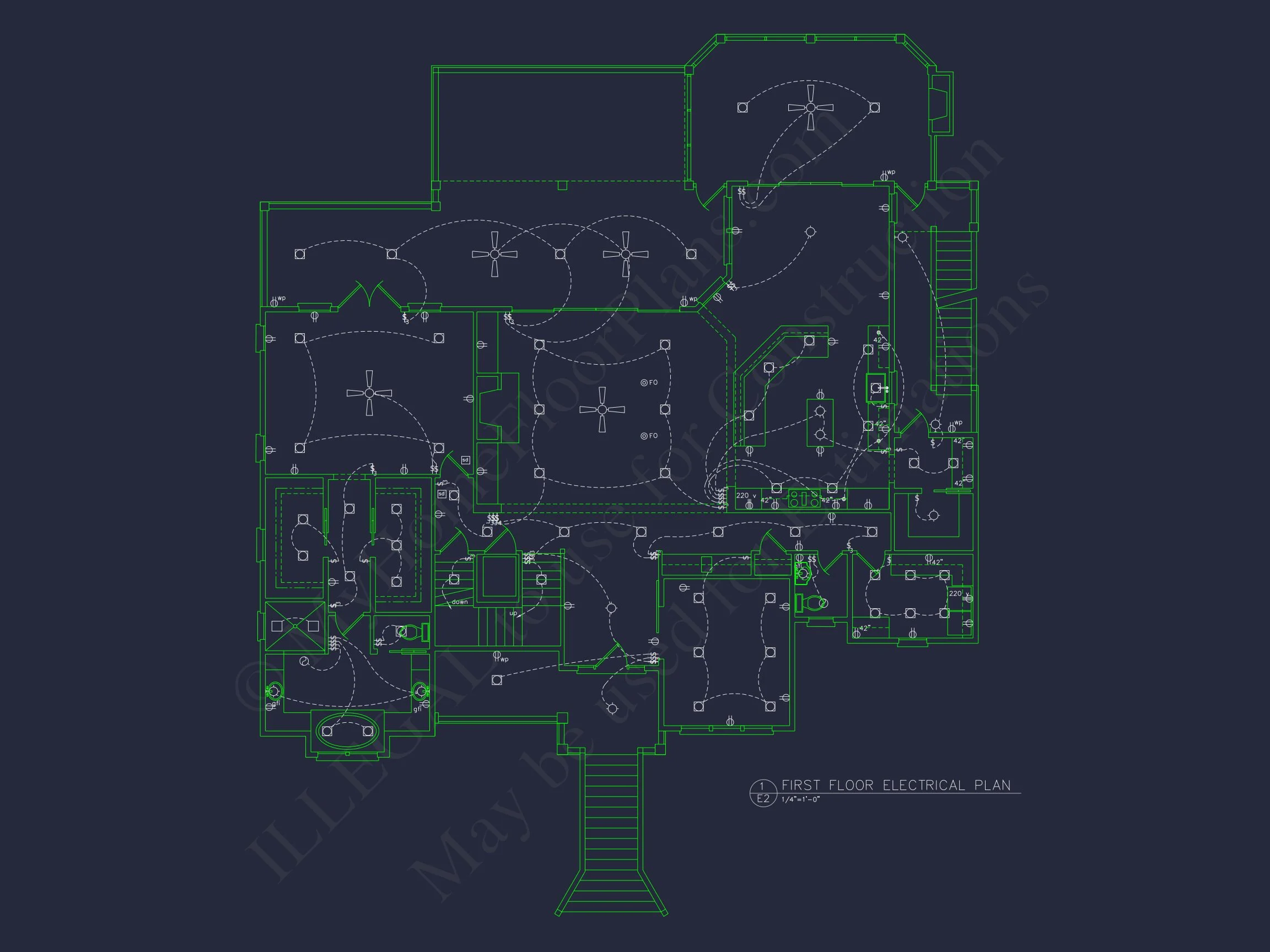 17-1036 HOUSE PLAN - Elegant Beach House Plan: CAD and Blueprint Designs 15 Elegant Beach house Plan: CAD and Blueprint Designs