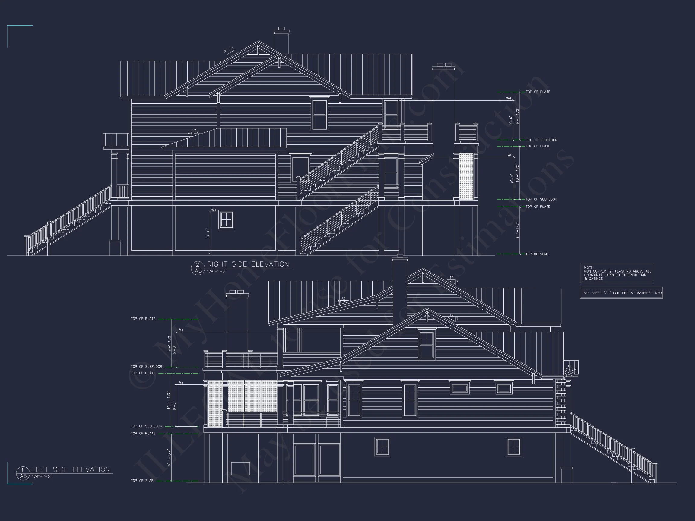 17-1036 HOUSE PLAN - Elegant Beach House Plan: CAD and Blueprint Designs 2 Elegant Beach house Plan: CAD and Blueprint Designs