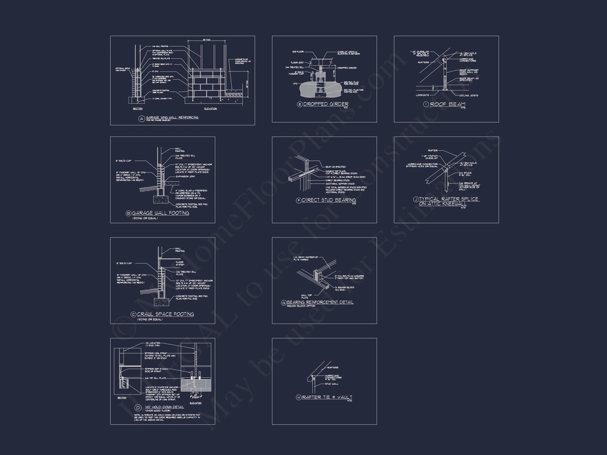 17-1035 HOUSE PLAN - Luxurious House Floor Plan with Detailed CAD Designs & Blueprint 39 Luxurious house Floor Plan with Detailed CAD Designs & Blueprint