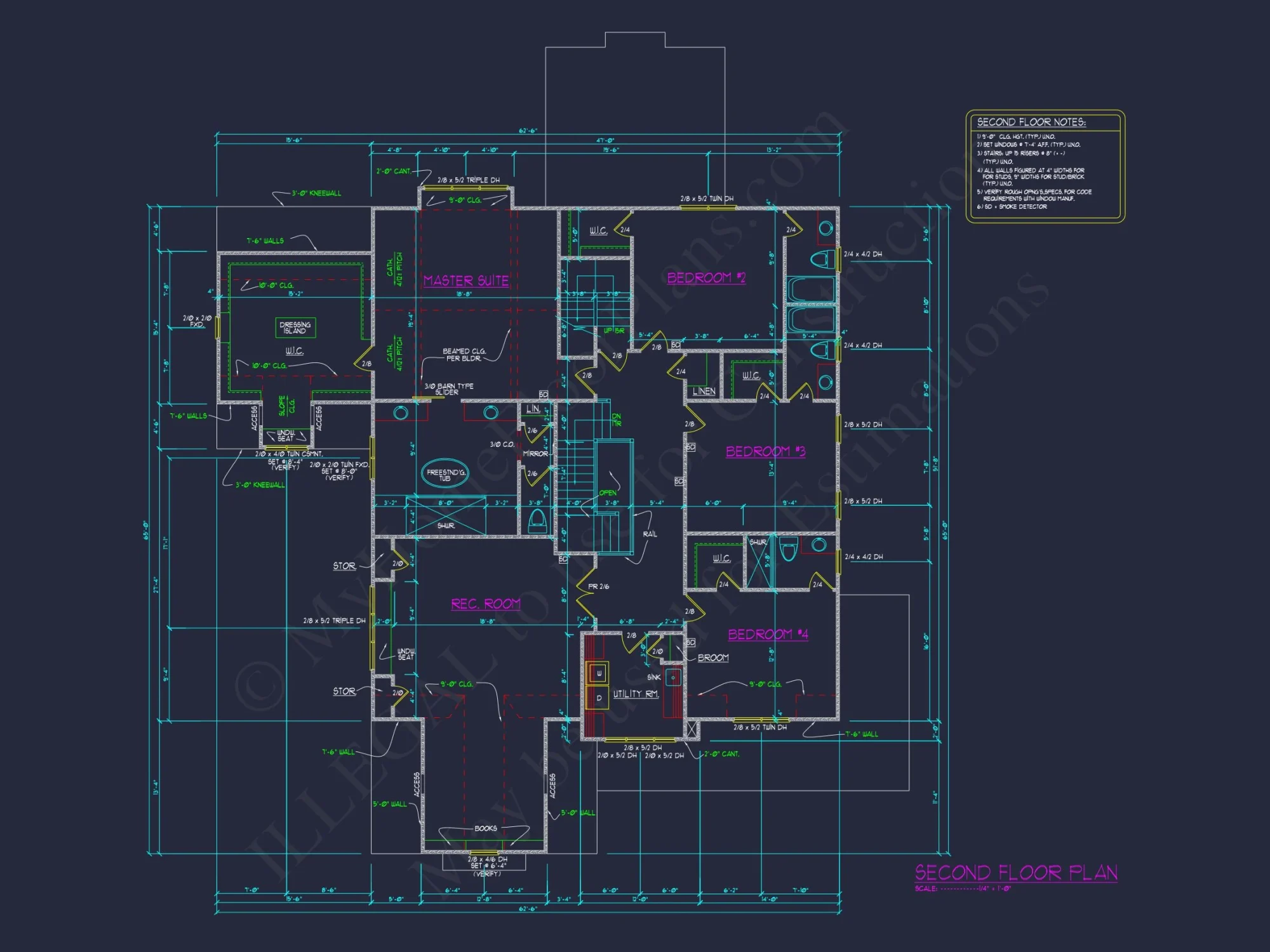 Luxurious house Floor Plan with Detailed CAD Designs & Blueprint