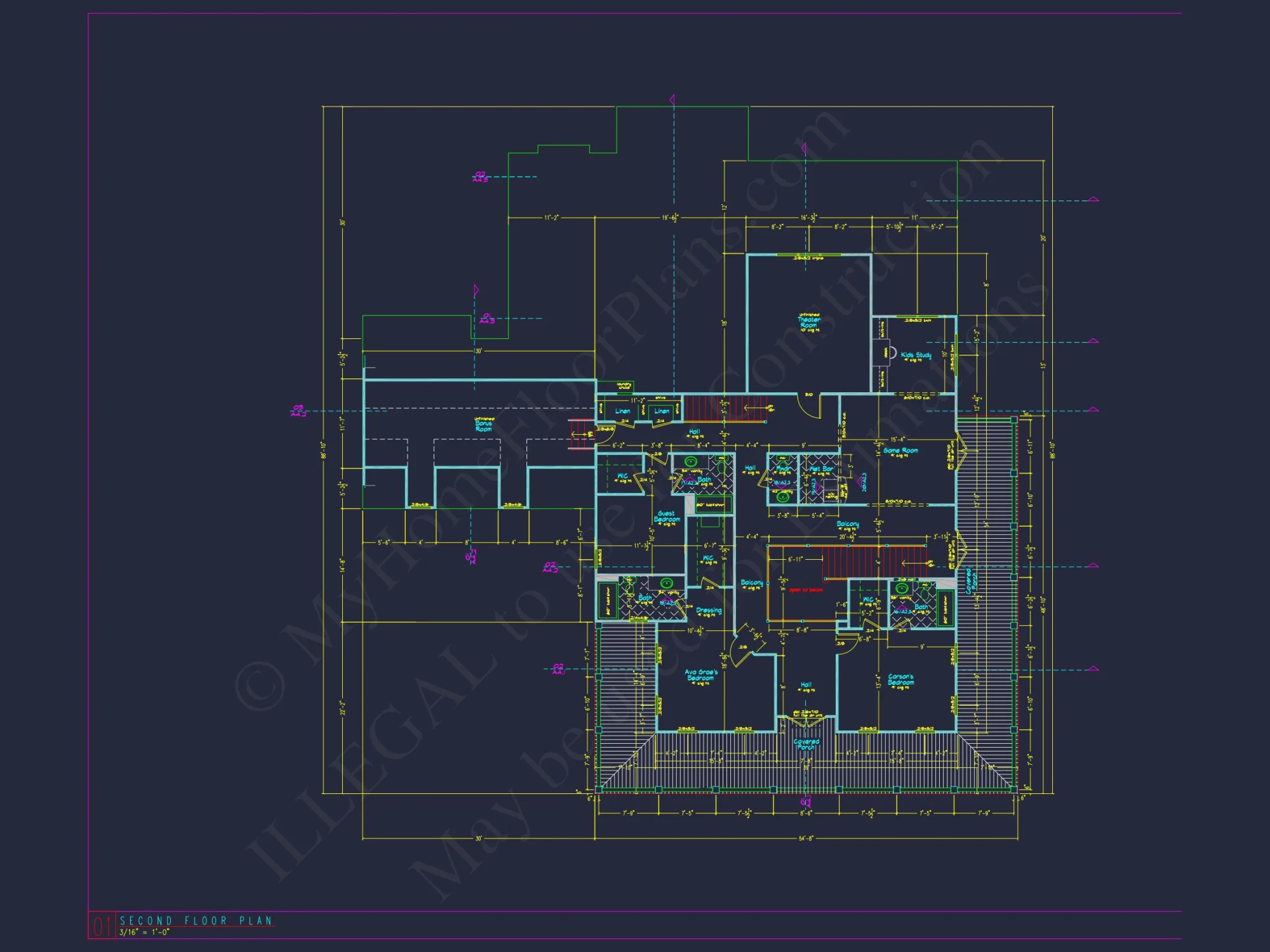 Elegant house Plan with Floor Plans and Blueprint Designs