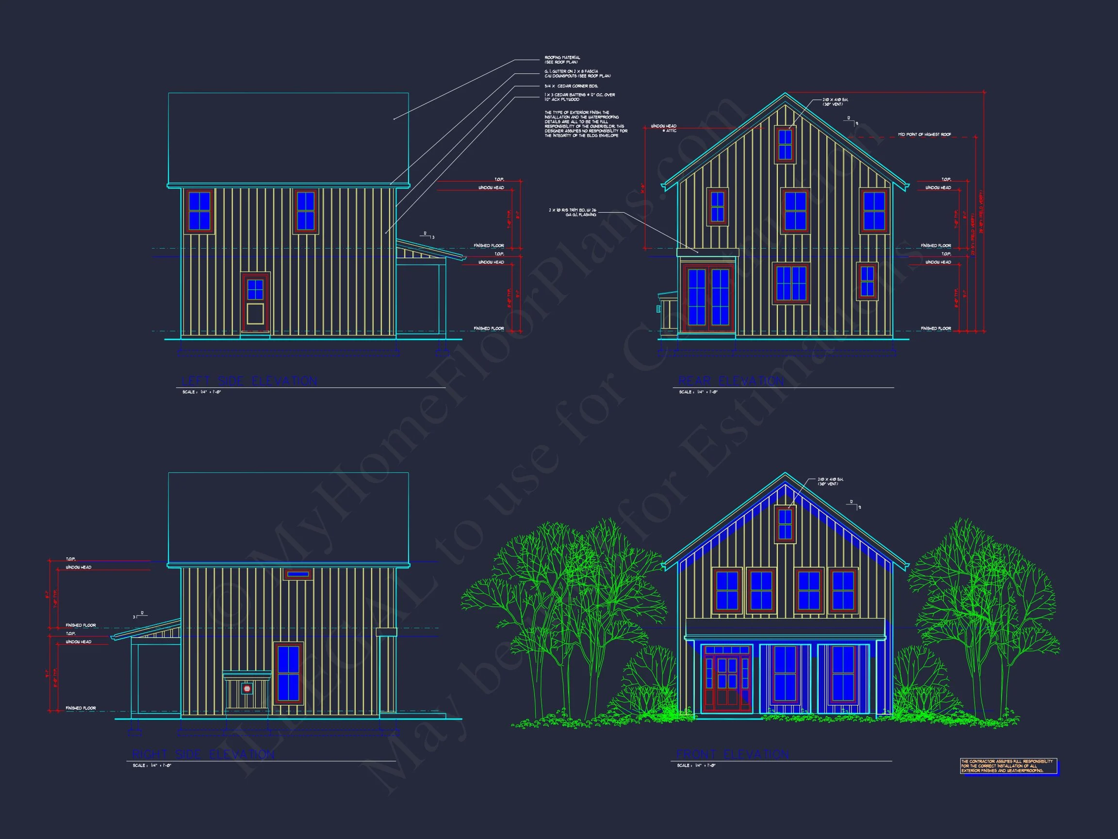 20-1622 HOUSE PLAN - Modern Farmhouse House Plan with Open Floor Plan and CAD Designs 4 Modern Farmhouse house Plan with Open Floor Plan and CAD Designs