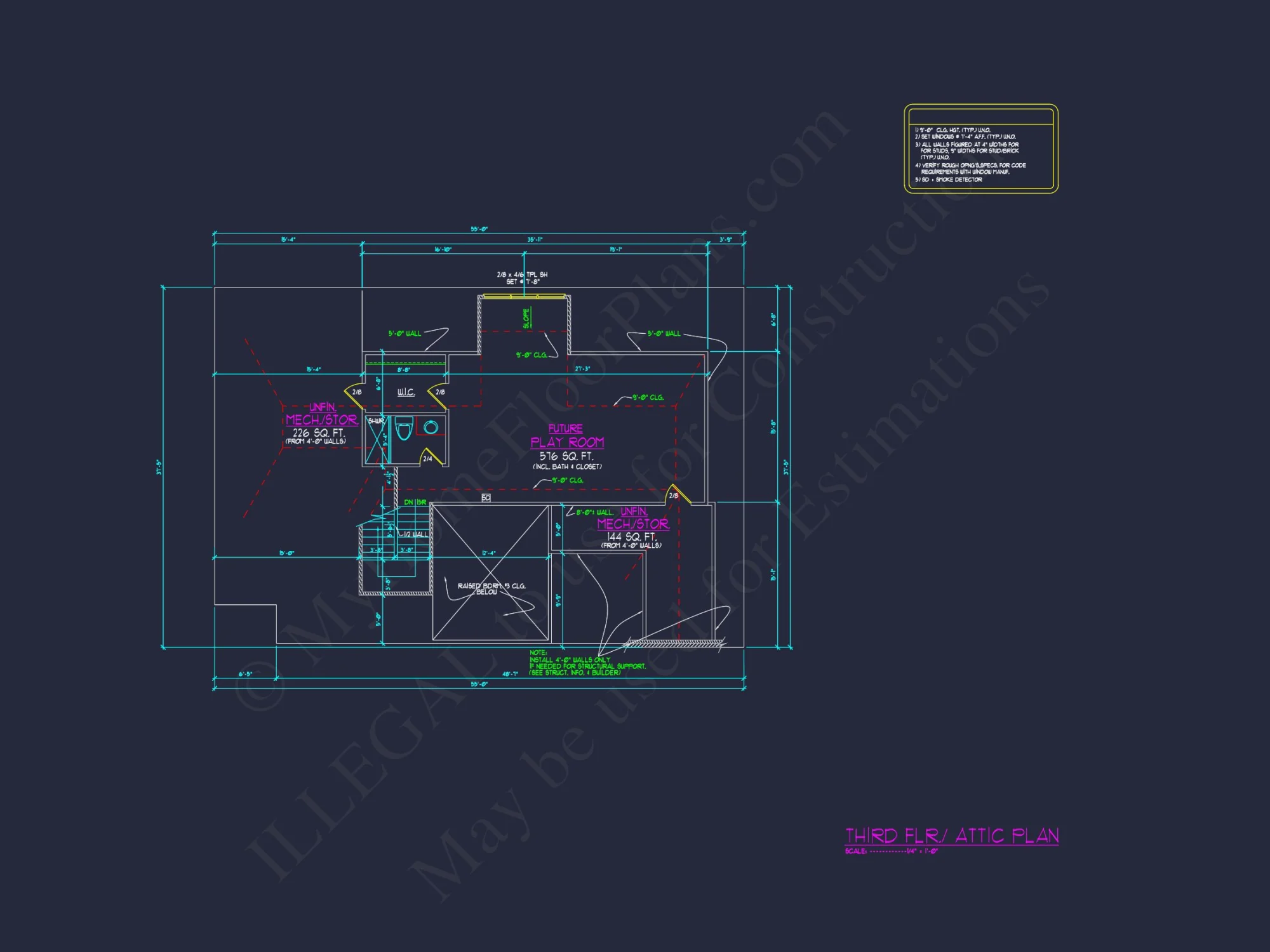 Spacious Traditional house Plan with Detailed Floor Designs