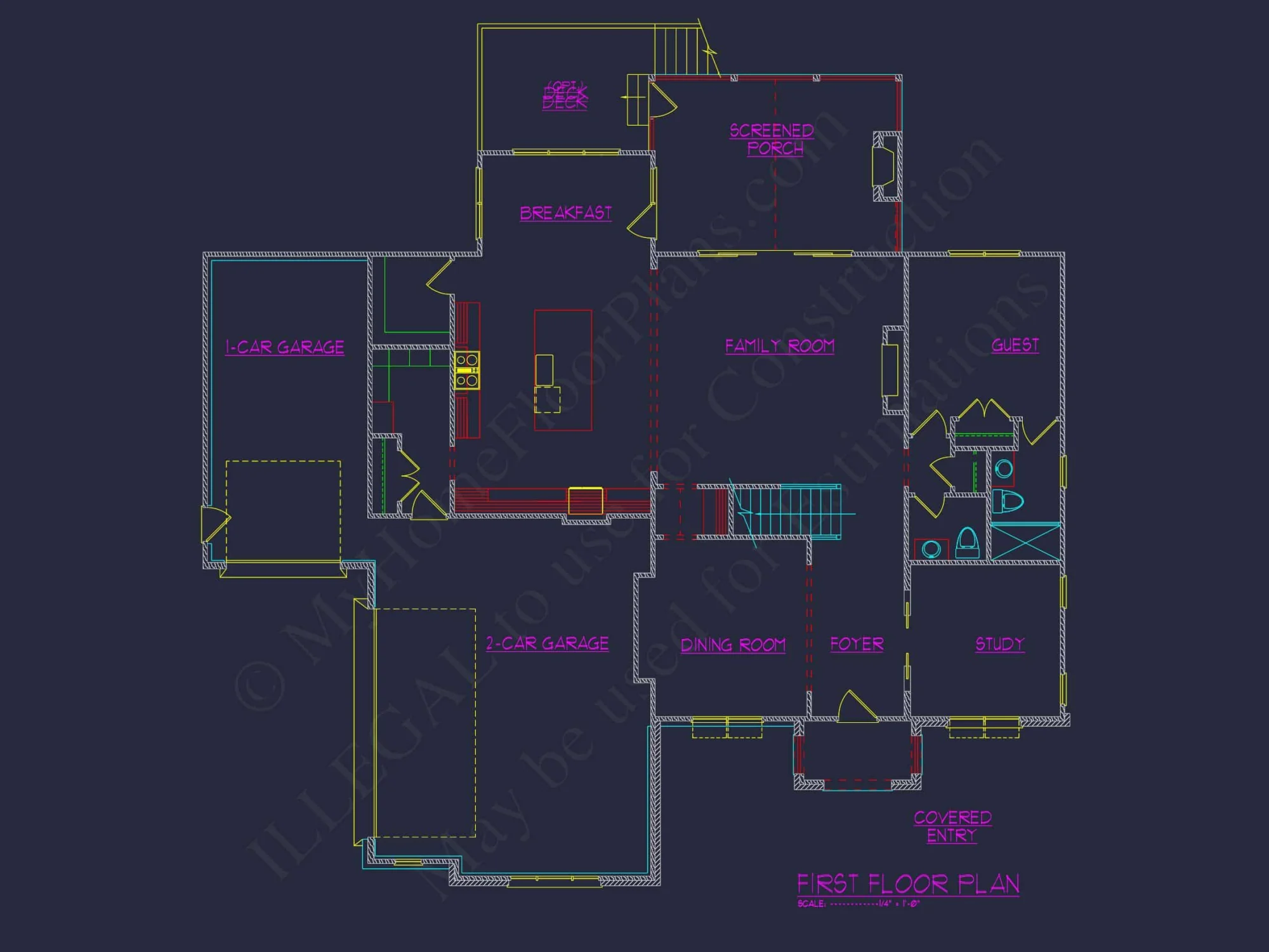 Spacious Traditional house Plan with Detailed Floor Designs