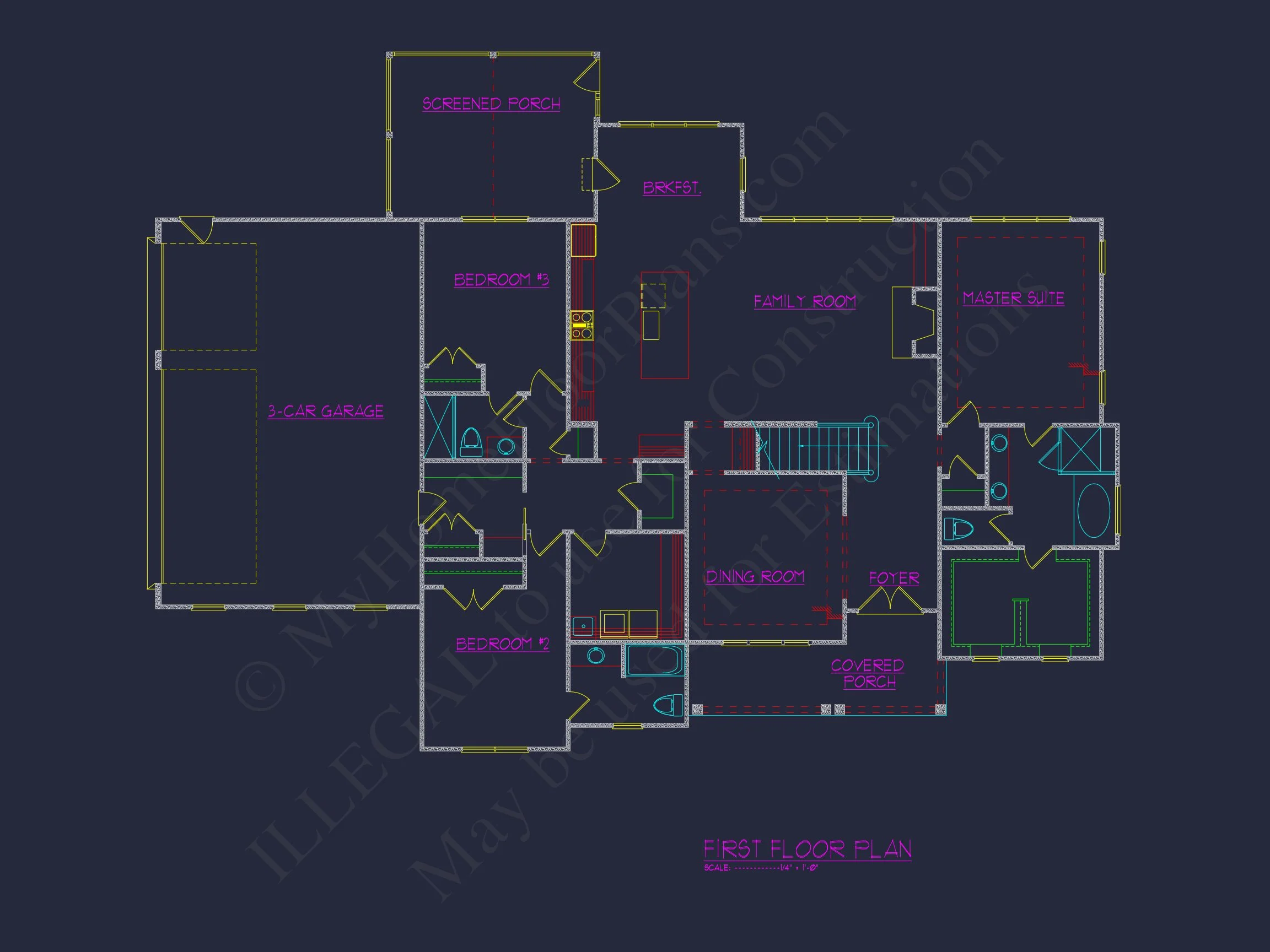 17-1388 HOUSE PLAN - Luxury House Plan with 4 Bedrooms, CAD Designs & Blueprint 34 Luxury house Plan with 4 Bedrooms, CAD Designs & Blueprint