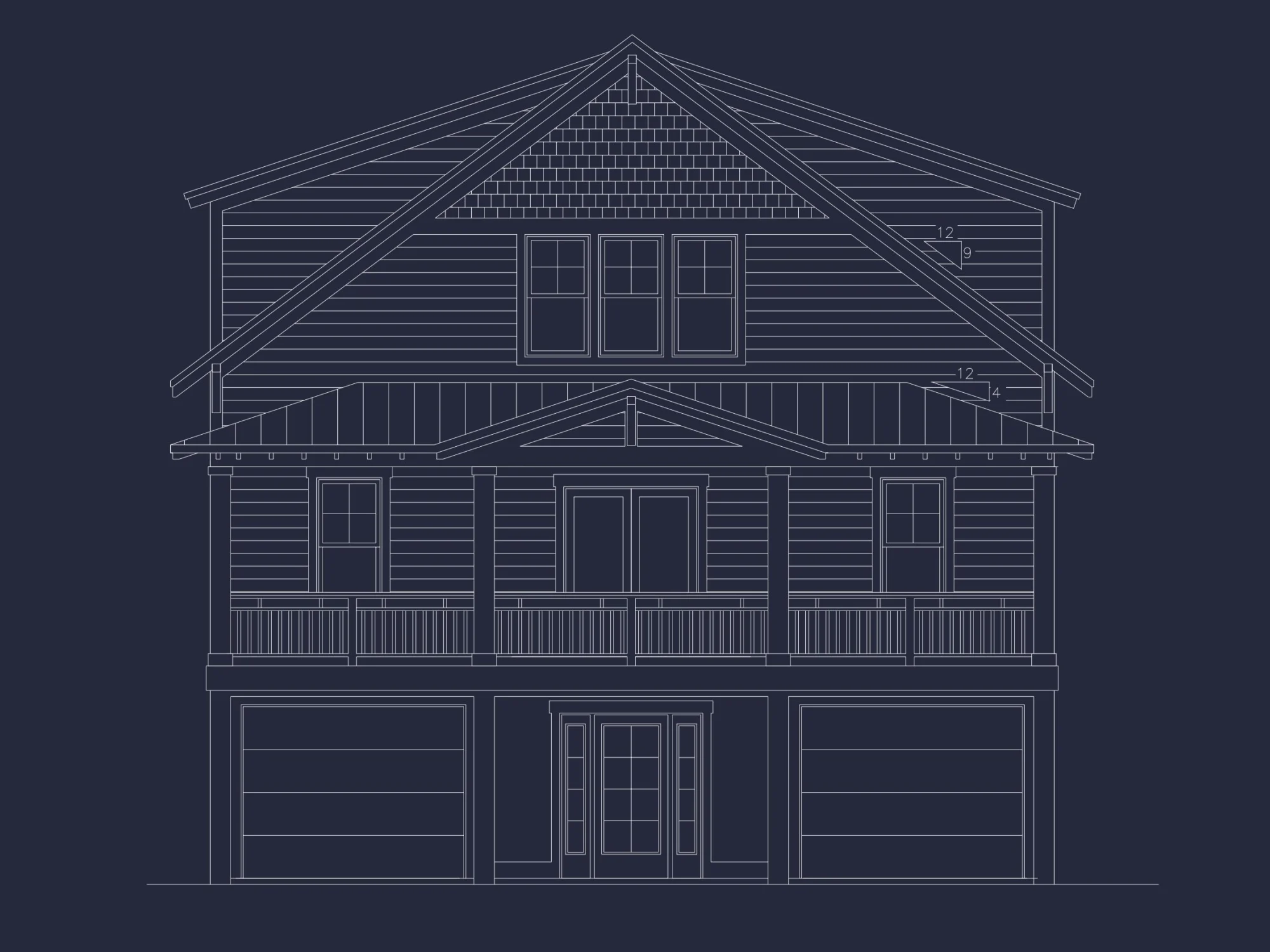 Modern Beach house CAD Plan with Coastal Architecture Options