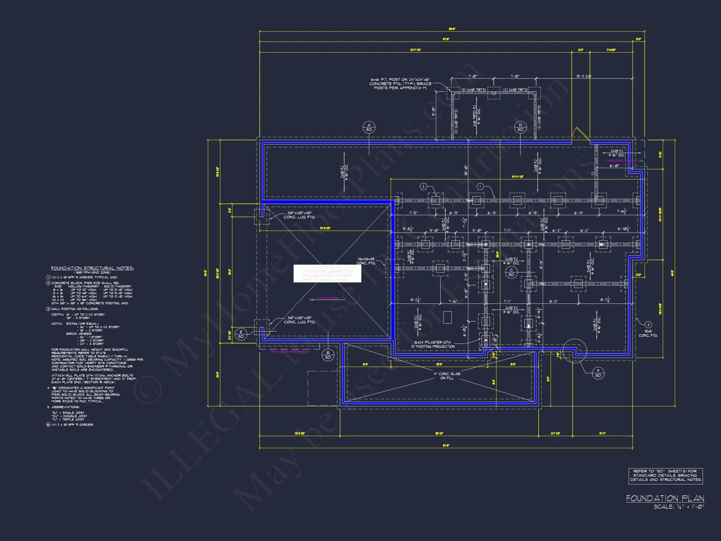 15-1490 HOUSE PLAN - Modern House Plan with 2 Floors, CAD Blueprint & 5 Bedrooms 46 Modern house Plan with 2 Floors, CAD Blueprint & 5 Bedrooms