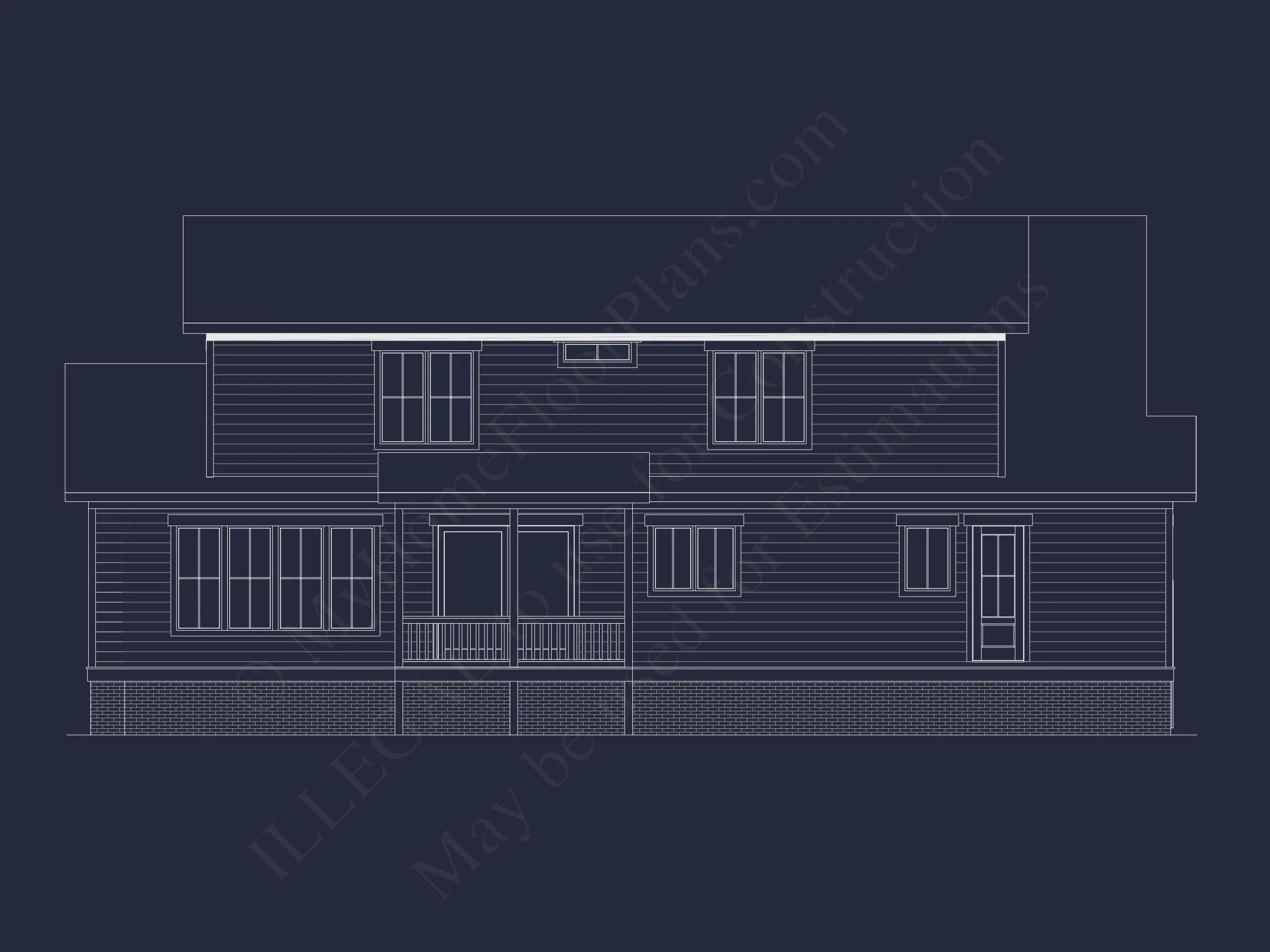 15-1490 HOUSE PLAN - Modern House Plan with 2 Floors, CAD Blueprint & 5 Bedrooms 41 Modern house Plan with 2 Floors, CAD Blueprint & 5 Bedrooms