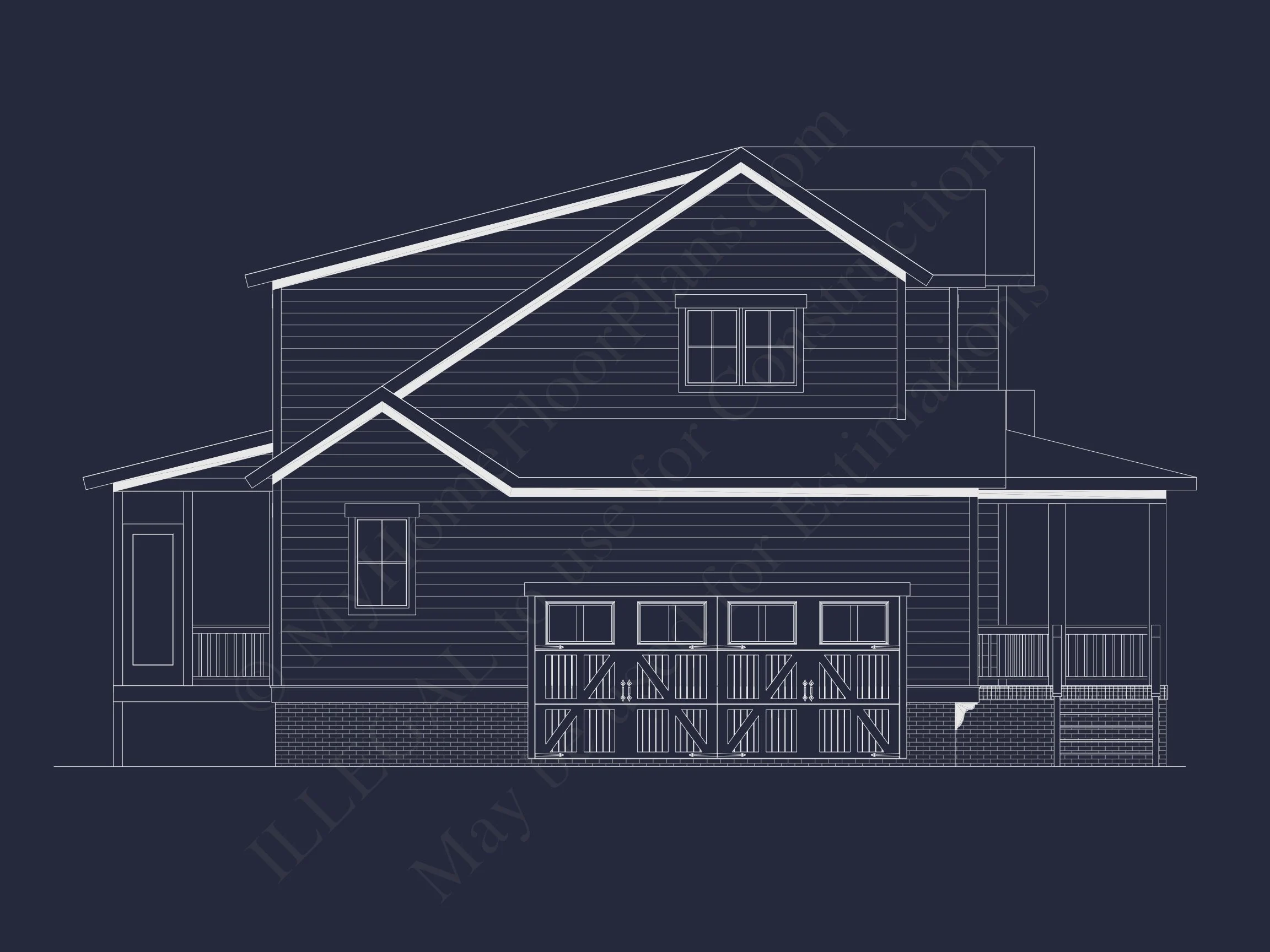 15-1490 HOUSE PLAN - Modern House Plan with 2 Floors, CAD Blueprint & 5 Bedrooms 39 Modern house Plan with 2 Floors, CAD Blueprint & 5 Bedrooms