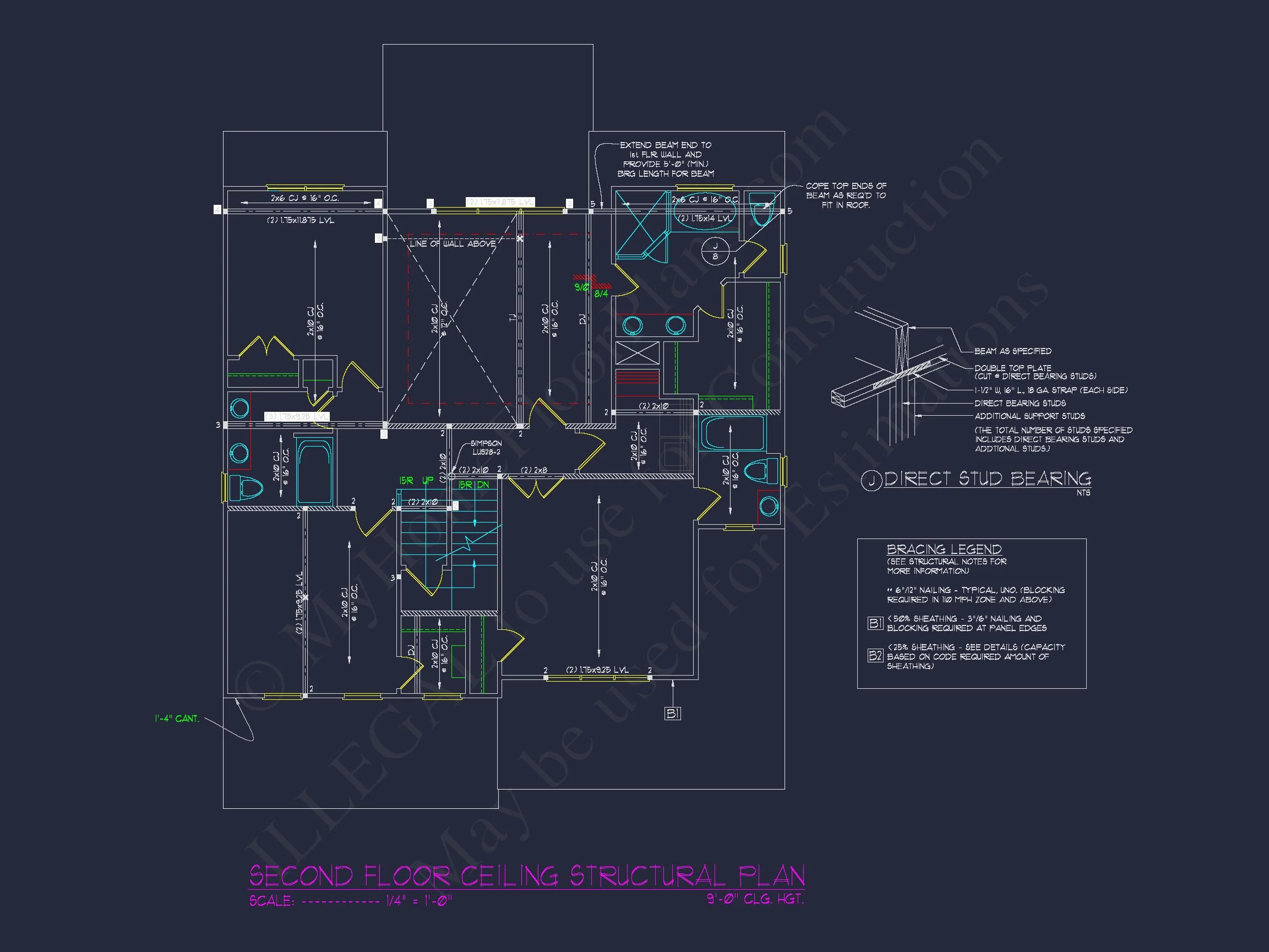 13-1343 HOUSE PLAN - Functional 5-Bedroom CAD House Plan With Bonus Features 36 Functional 5-Bedroom CAD house Plan With Bonus Features