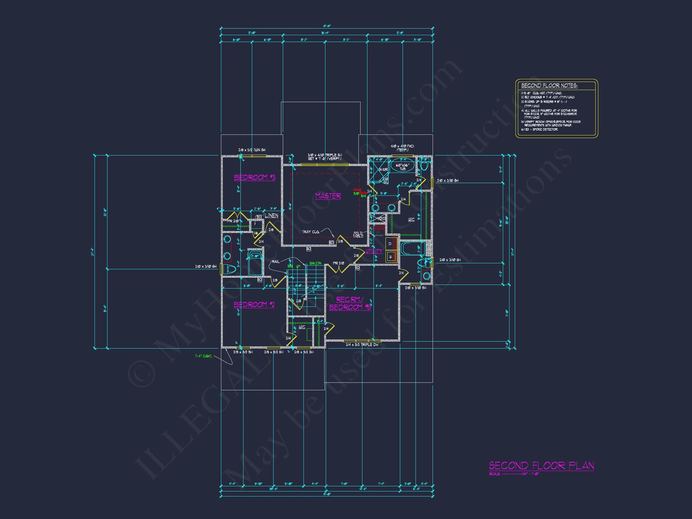 13-1343 HOUSE PLAN - Functional 5-Bedroom CAD House Plan With Bonus Features 33 Functional 5-Bedroom CAD house Plan With Bonus Features