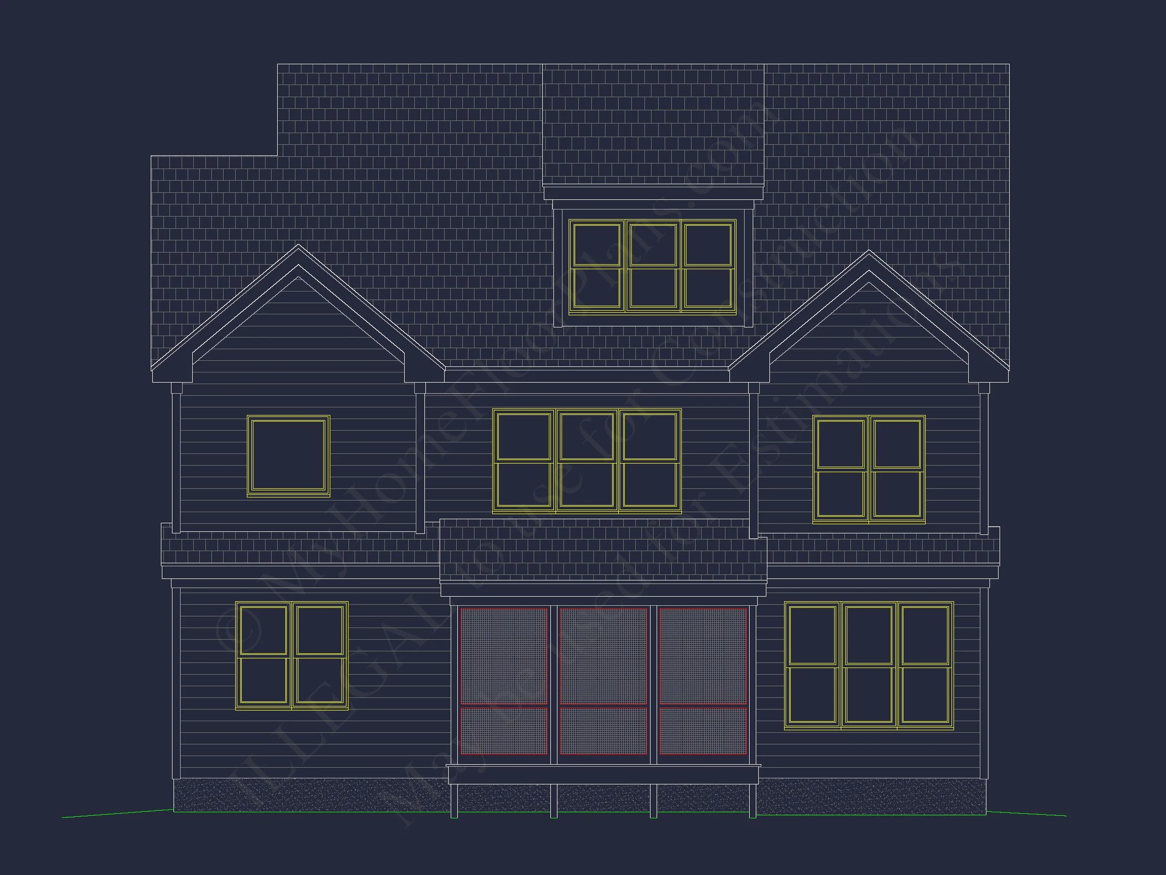 13-1343 HOUSE PLAN - Functional 5-Bedroom CAD House Plan With Bonus Features 24 Functional 5-Bedroom CAD house Plan With Bonus Features