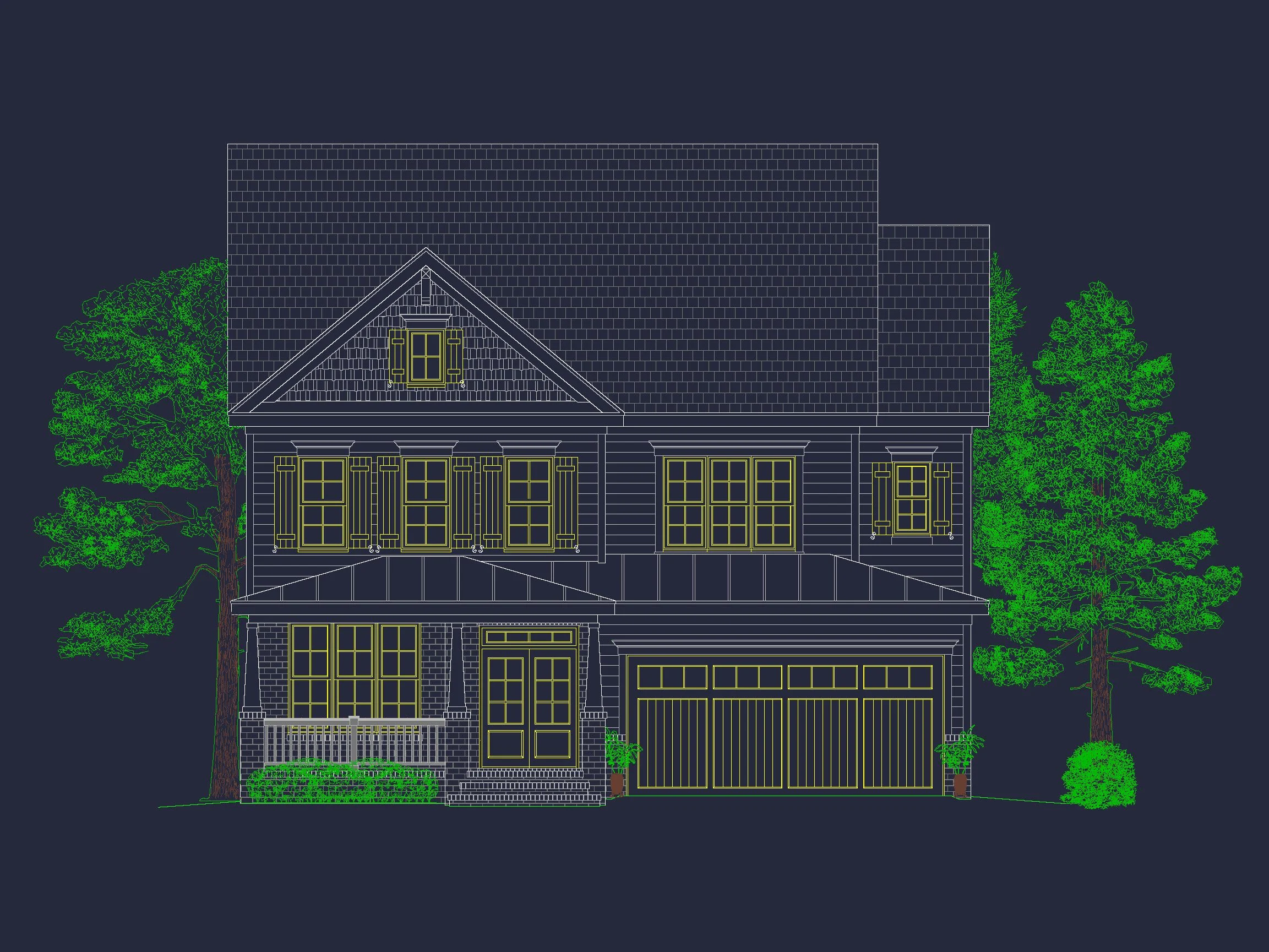 13-1343 HOUSE PLAN - Functional 5-Bedroom CAD House Plan With Bonus Features 22 Functional 5-Bedroom CAD house Plan With Bonus Features