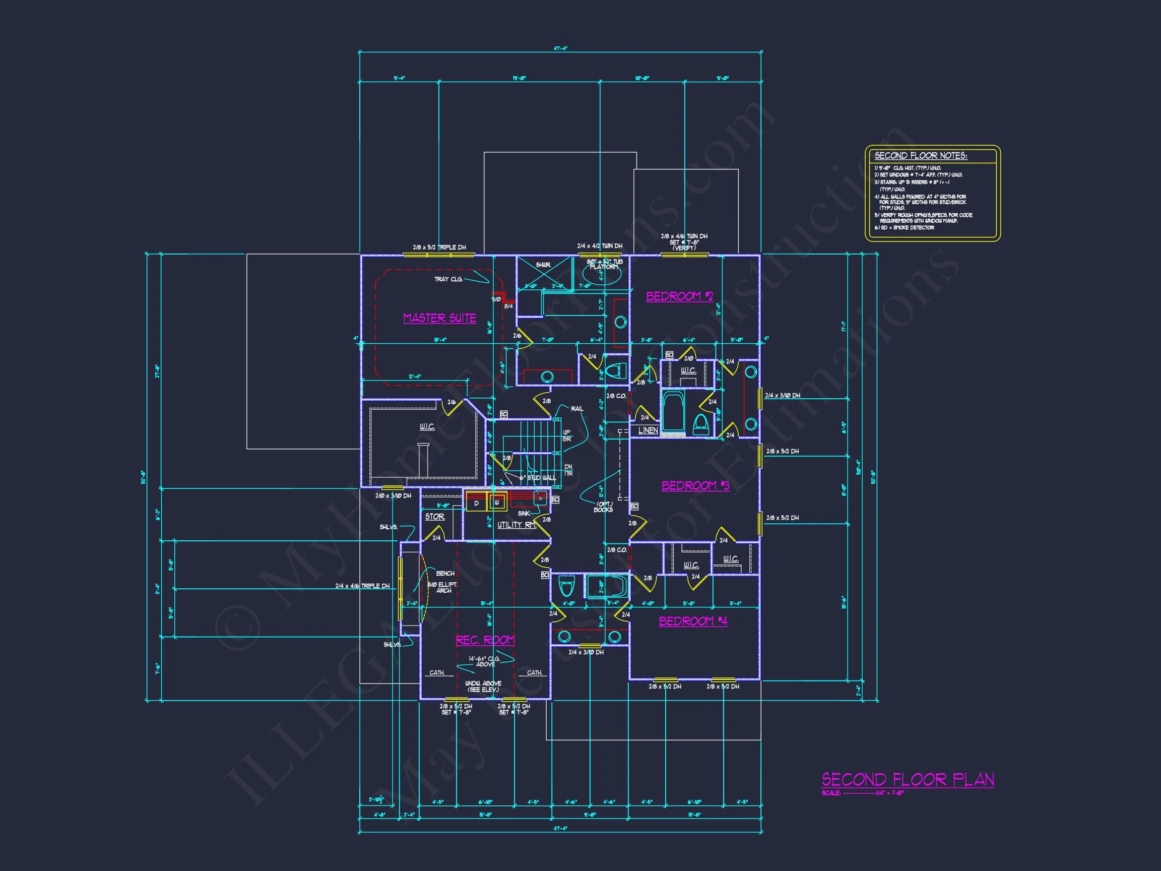 12-2629 HOUSE PLAN - Spacious Craftsman House Plan with 3 Floors and 5 Bedrooms 57 Spacious Craftsman house Plan with 3 Floors and 5 Bedrooms