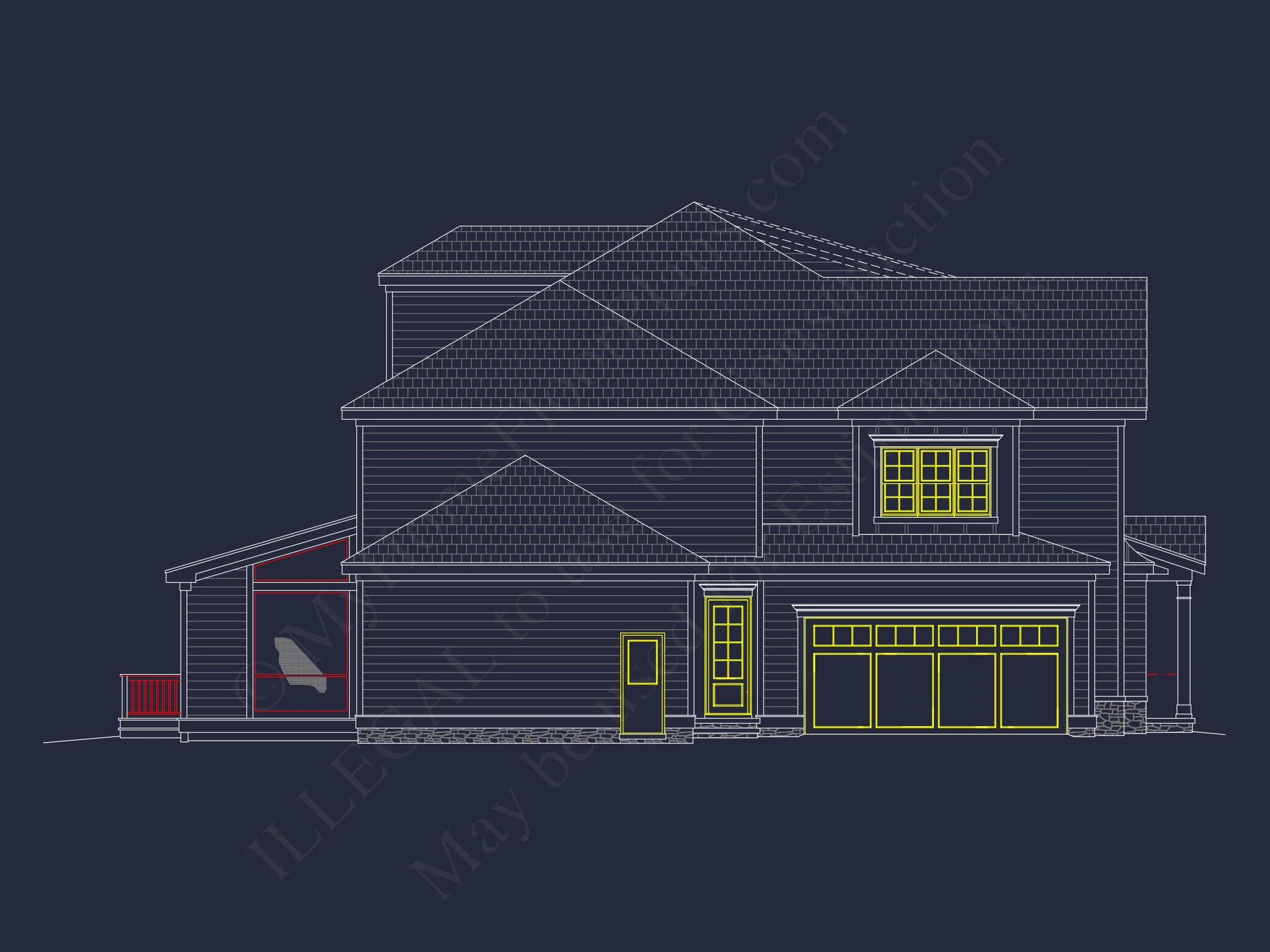 12-2629 HOUSE PLAN - Spacious Craftsman House Plan with 3 Floors and 5 Bedrooms 49 Spacious Craftsman house Plan with 3 Floors and 5 Bedrooms