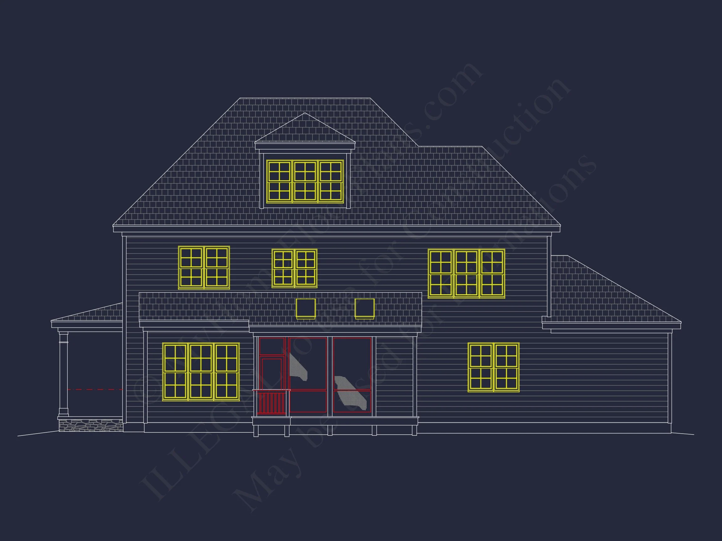 12-2629 HOUSE PLAN - Spacious Craftsman House Plan with 3 Floors and 5 Bedrooms 47 Spacious Craftsman house Plan with 3 Floors and 5 Bedrooms