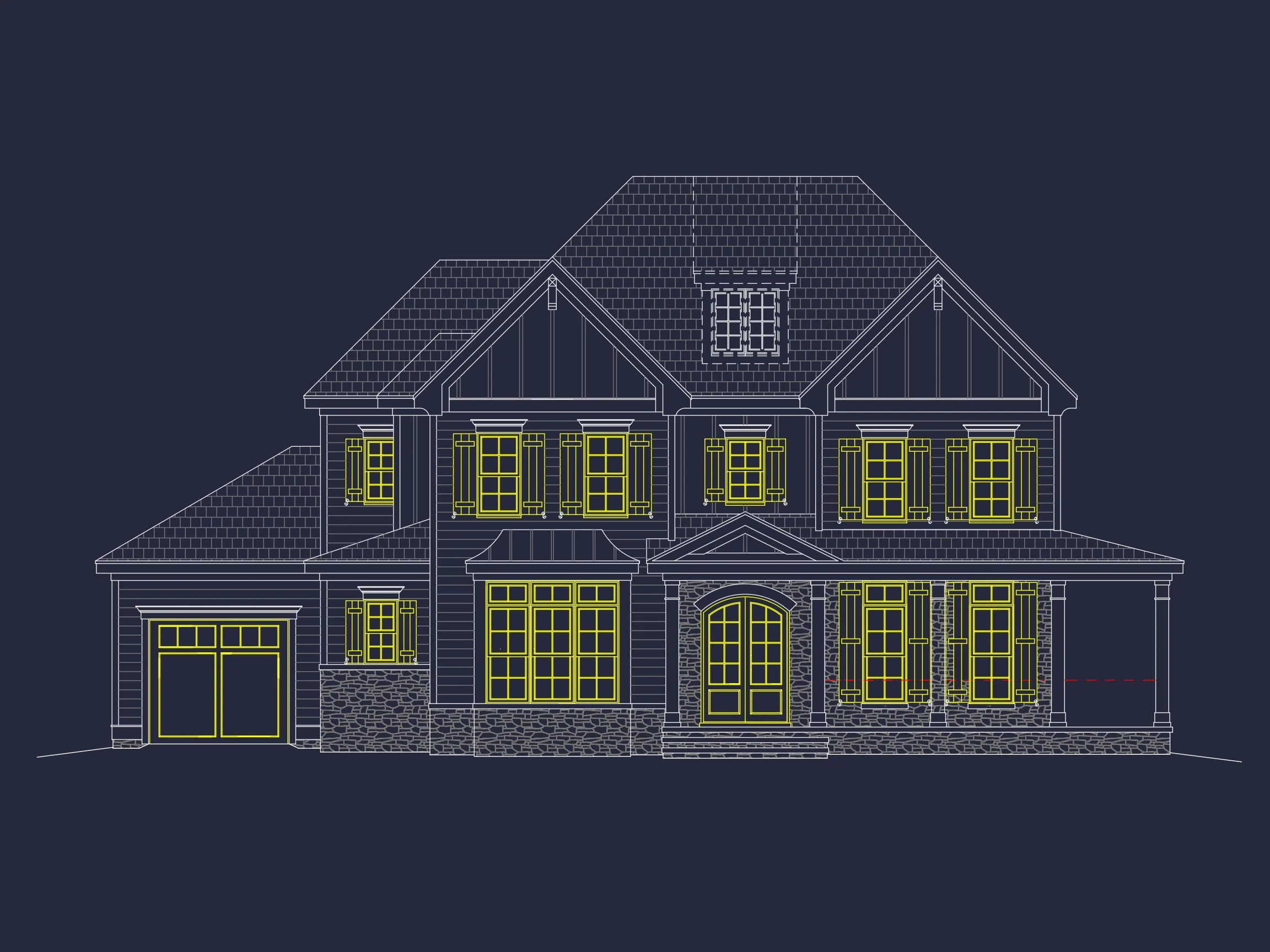 12-2629 HOUSE PLAN - Spacious Craftsman House Plan with 3 Floors and 5 Bedrooms 46 Spacious Craftsman house Plan with 3 Floors and 5 Bedrooms