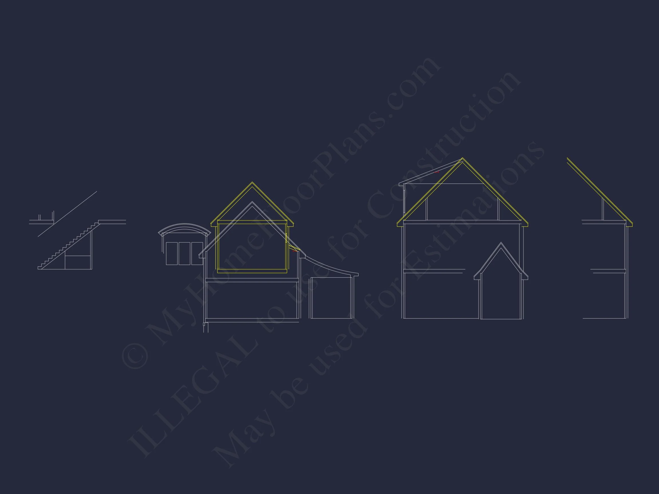 8-1822 HOUSE PLAN - Modern 2-Story House Plan with CAD Blueprint and Unique Designs 25 Modern 2-Story house Plan with CAD Blueprint and Unique Designs