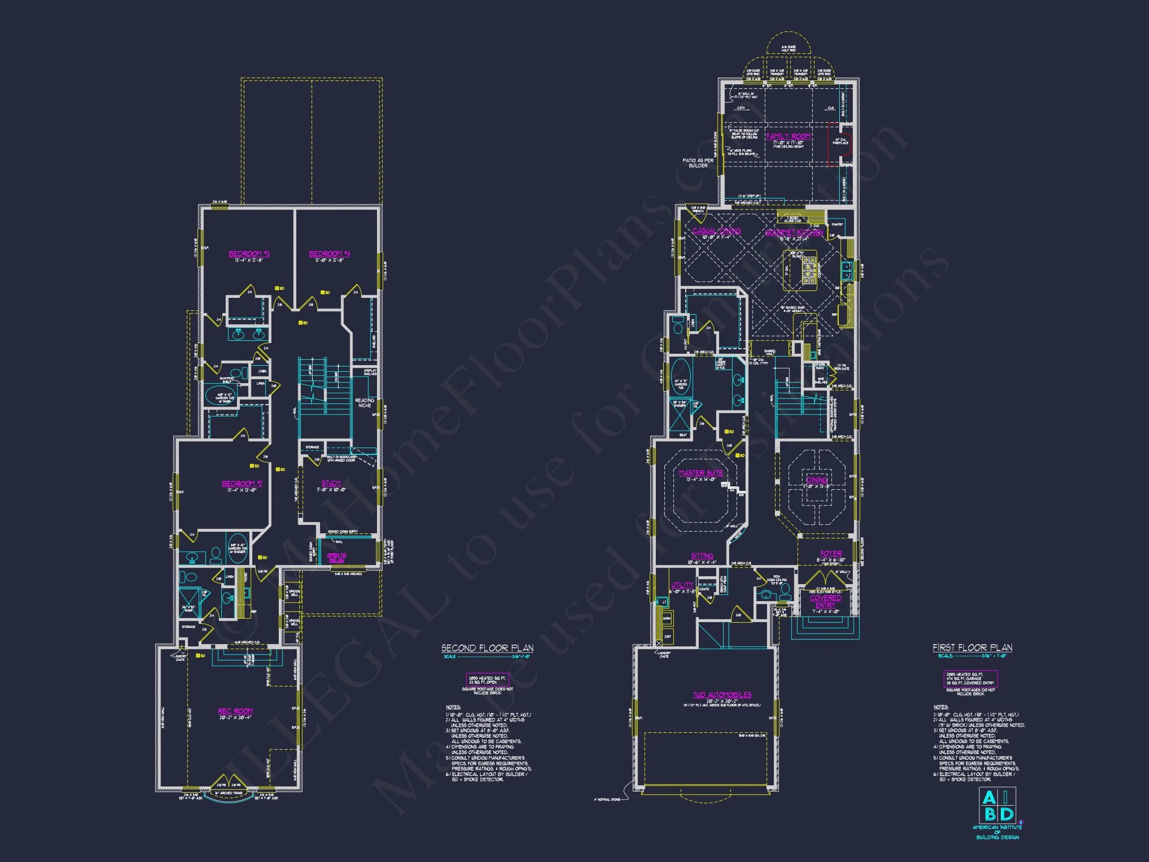 8-1822 HOUSE PLAN - Modern 2-Story House Plan with CAD Blueprint and Unique Designs 18 Modern 2-Story house Plan with CAD Blueprint and Unique Designs