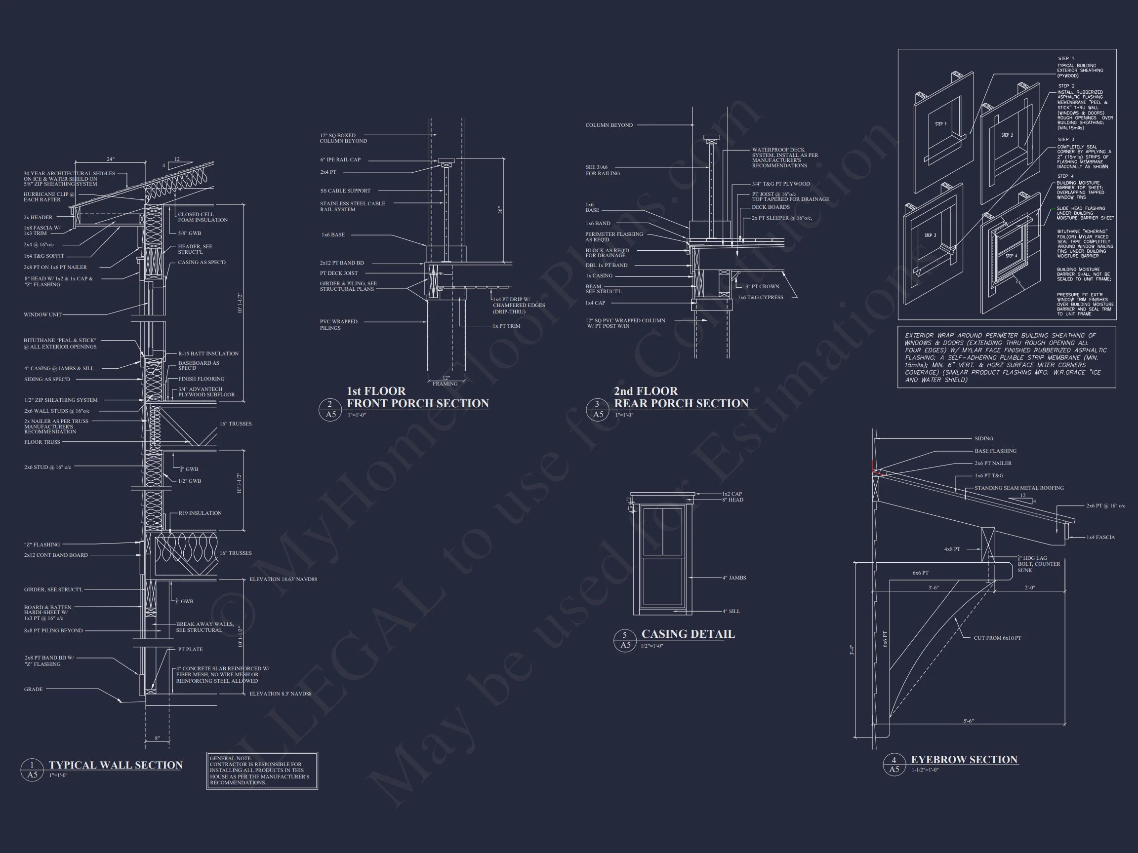 18-1576 HOUSE PLAN - Modern House Plan with CAD Designs, 3 Floors, and Open Spaces 17 Modern house Plan with CAD Designs, 3 Floors, and Open Spaces