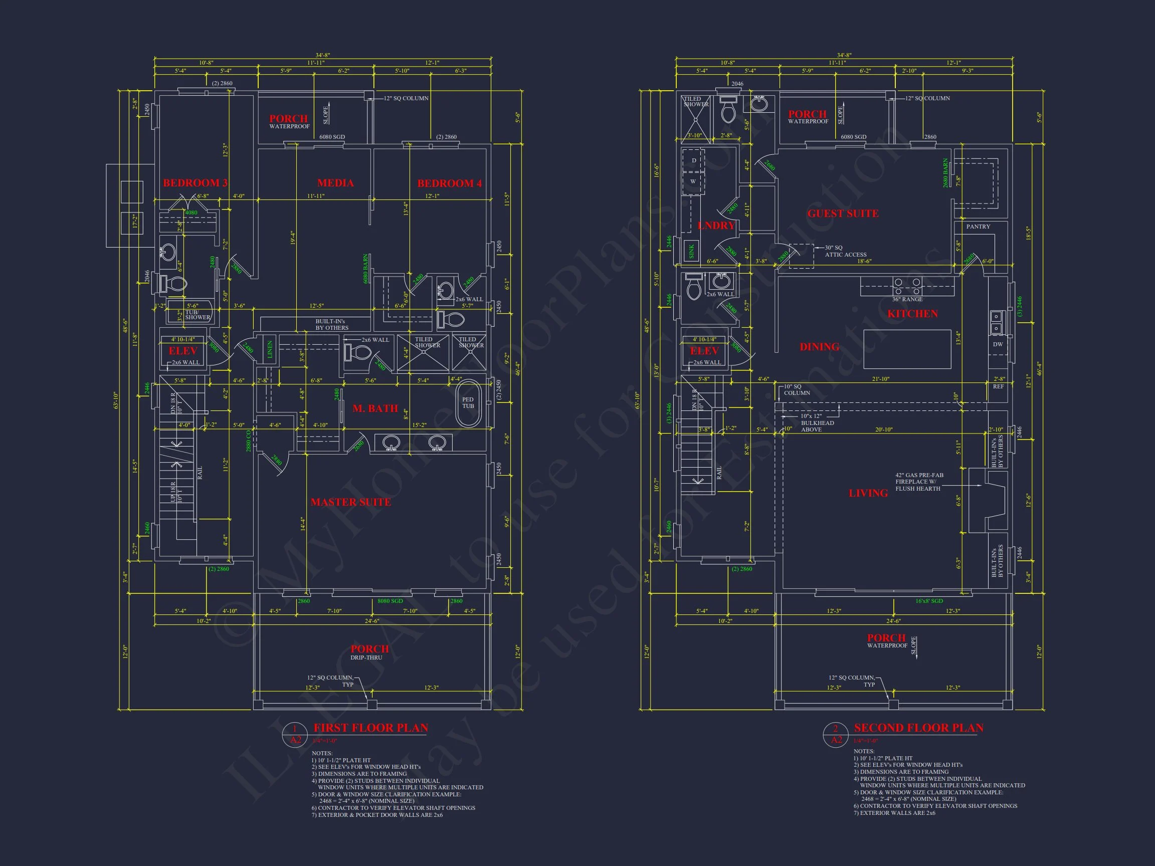 18-1576 HOUSE PLAN - Modern House Plan with CAD Designs, 3 Floors, and Open Spaces 13 Modern house Plan with CAD Designs, 3 Floors, and Open Spaces