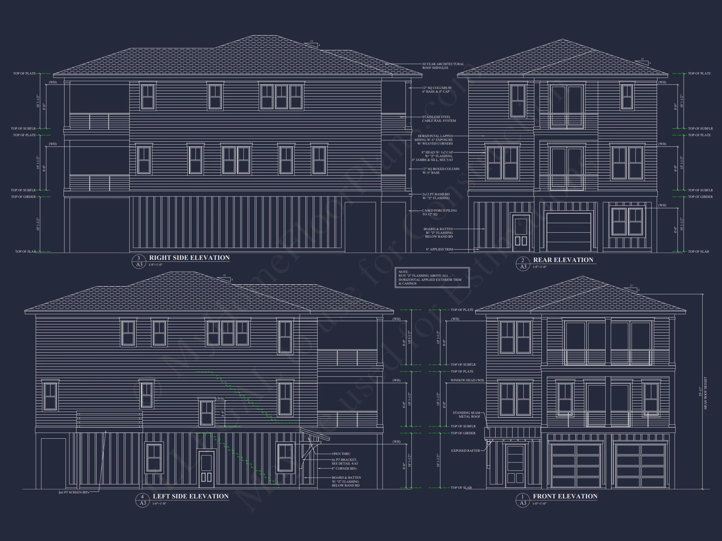 18-1576 HOUSE PLAN - Modern House Plan with CAD Designs, 3 Floors, and Open Spaces 11 Modern house Plan with CAD Designs, 3 Floors, and Open Spaces