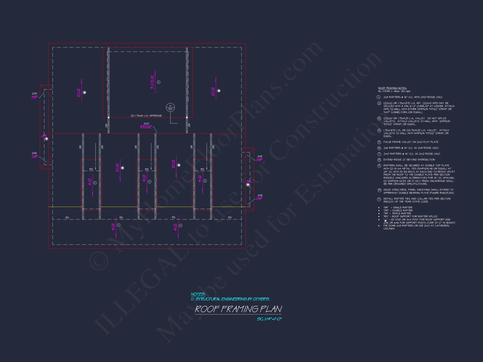 Custom Southern house Plan with Floor Plans and CAD Designs