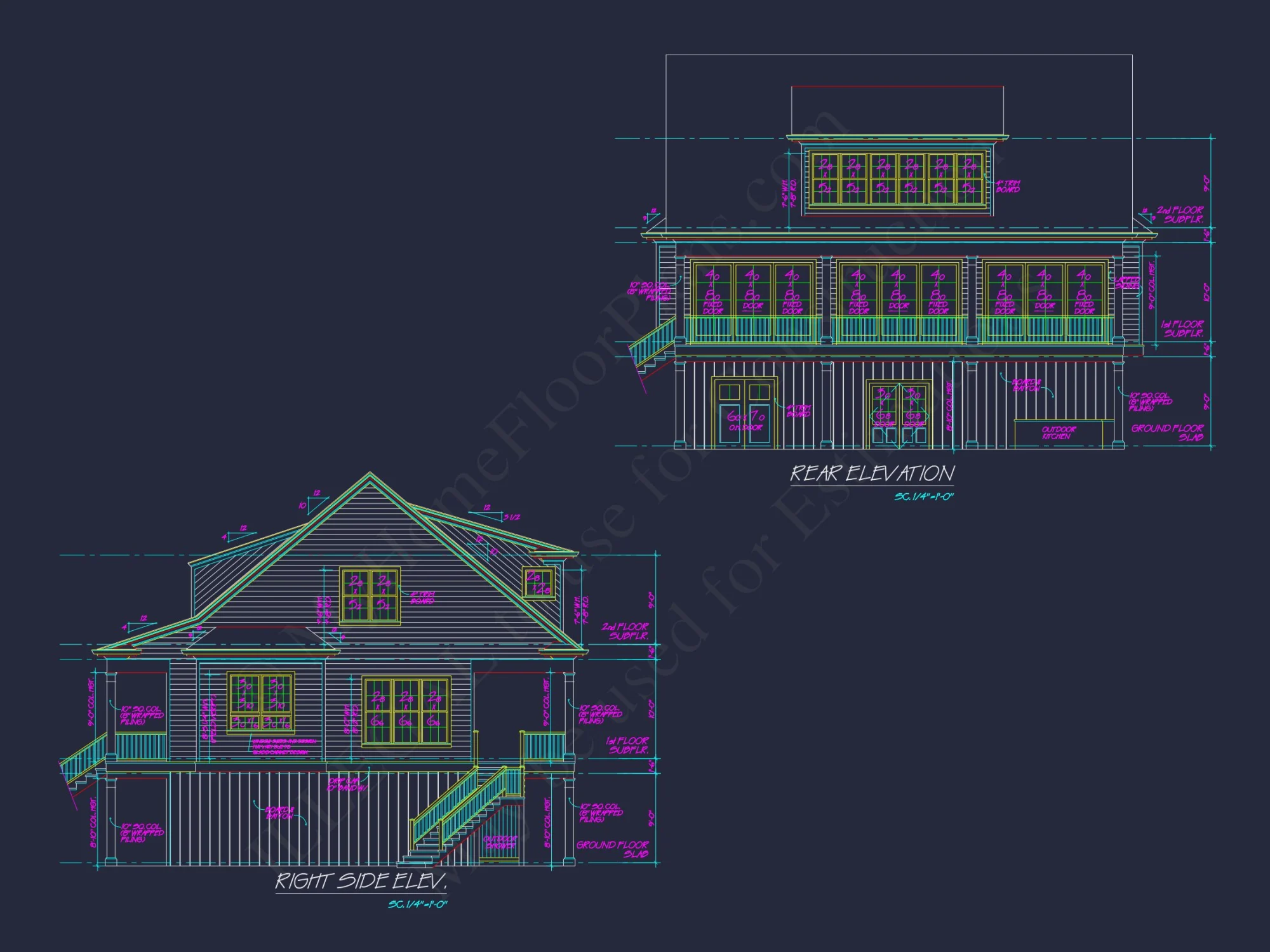 Custom Southern house Plan with Floor Plans and CAD Designs