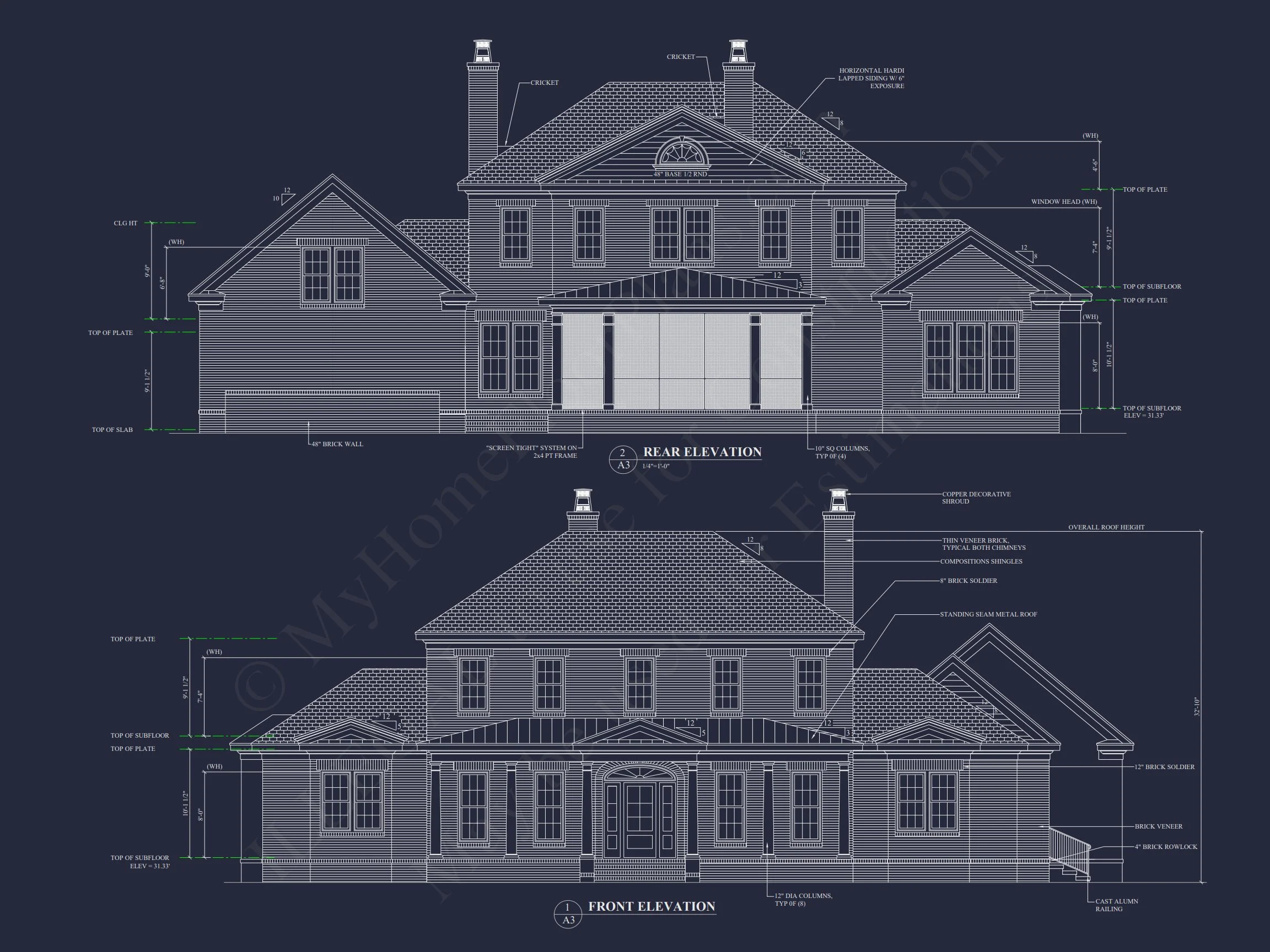 17-1739 HOUSE PLAN - 5-Bedroom Classical House Plan – Spacious 2-Story Home with Garage & Open Concept 68 Elegant 5-Bedroom house Floor Plan with 2 Stories and Garage
